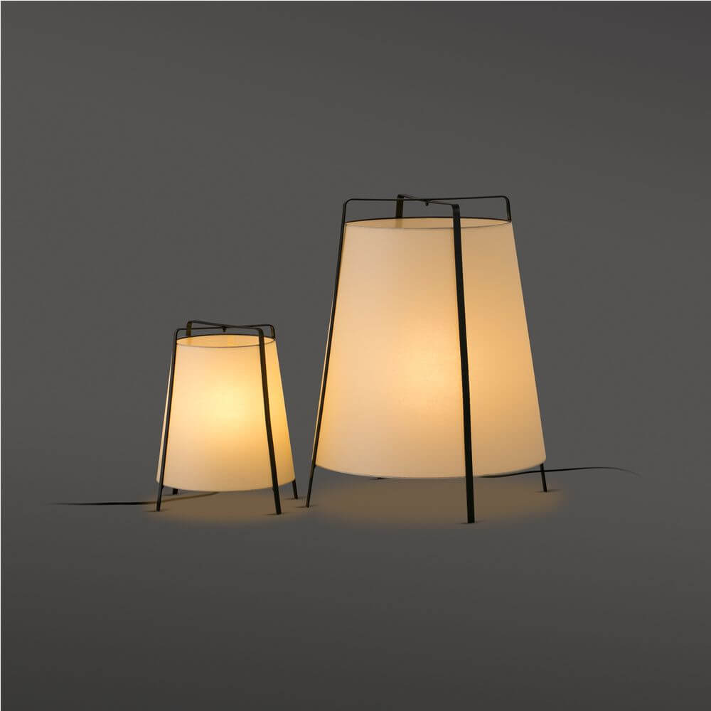 Akira Table Lamp | Black & Beige Design