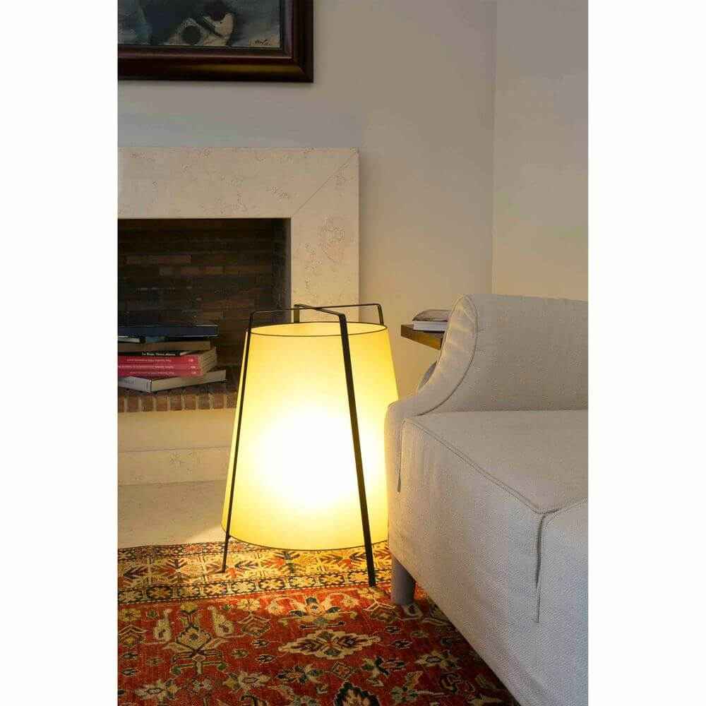 Akira Table Lamp | Black & Beige Design