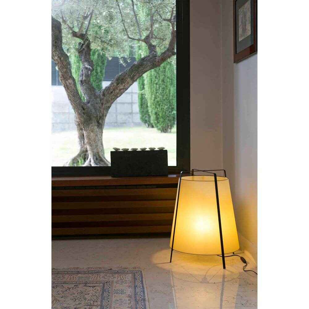 Akira Table Lamp | Black & Beige Design
