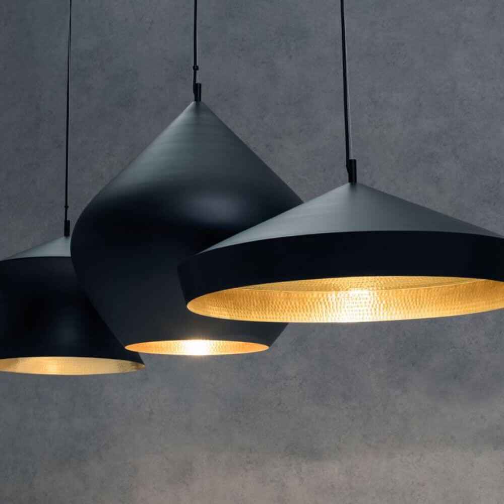 Bela Linear Pendant Light | Solid Brass, Black Patina Finish