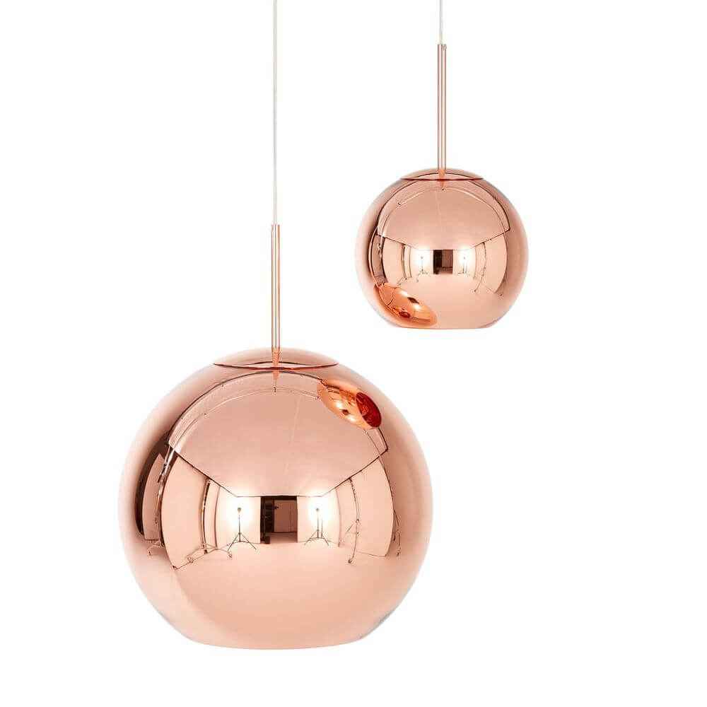 Bristol Pendant Light | Copper Shade, Reflective Metallic Finish
