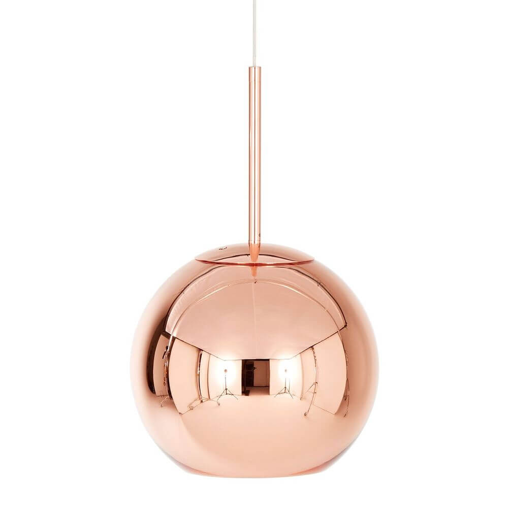 Bristol Pendant Light | Copper Shade, Reflective Metallic Finish