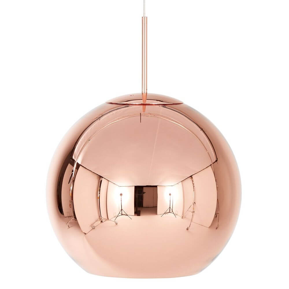 Bristol Pendant Light | Copper Shade, Reflective Metallic Finish
