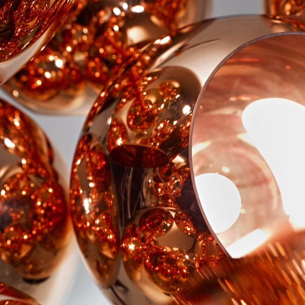 Bristol Pendant Light | Copper Shade, Reflective Metallic Finish