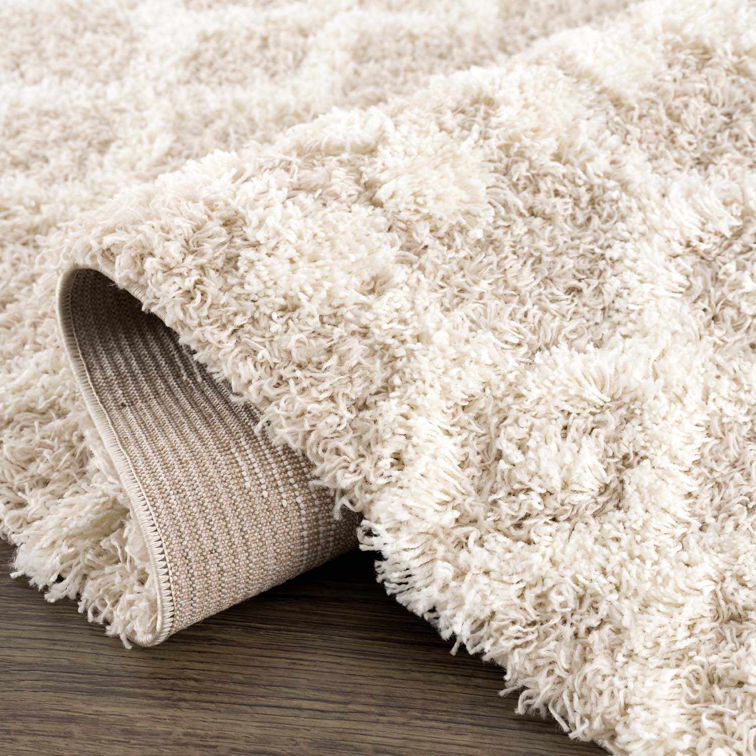 Creston Area Rug Plush Pile 100% Polypropylene Cream Beige