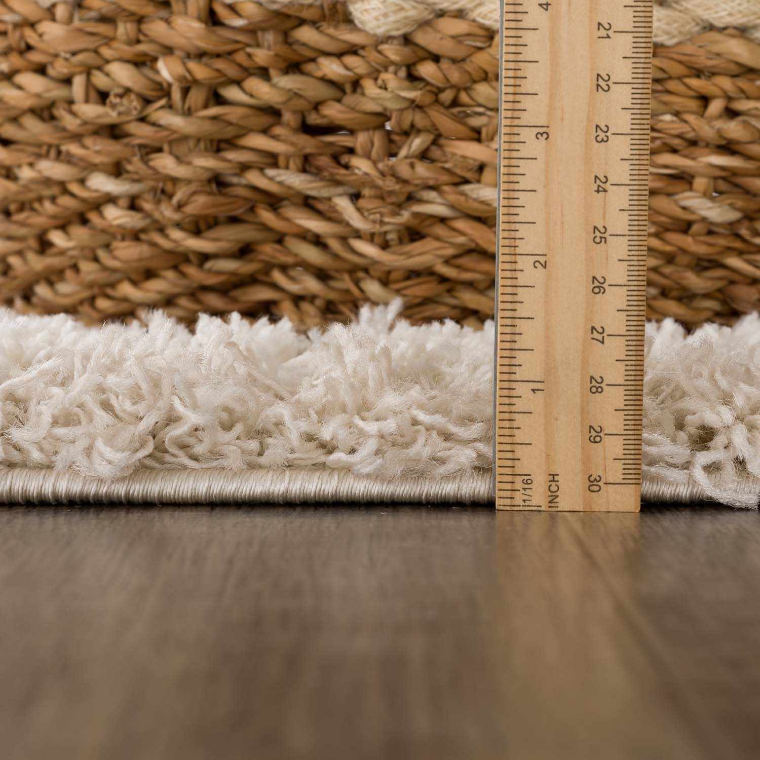 Creston Area Rug Plush Pile 100% Polypropylene Cream Beige