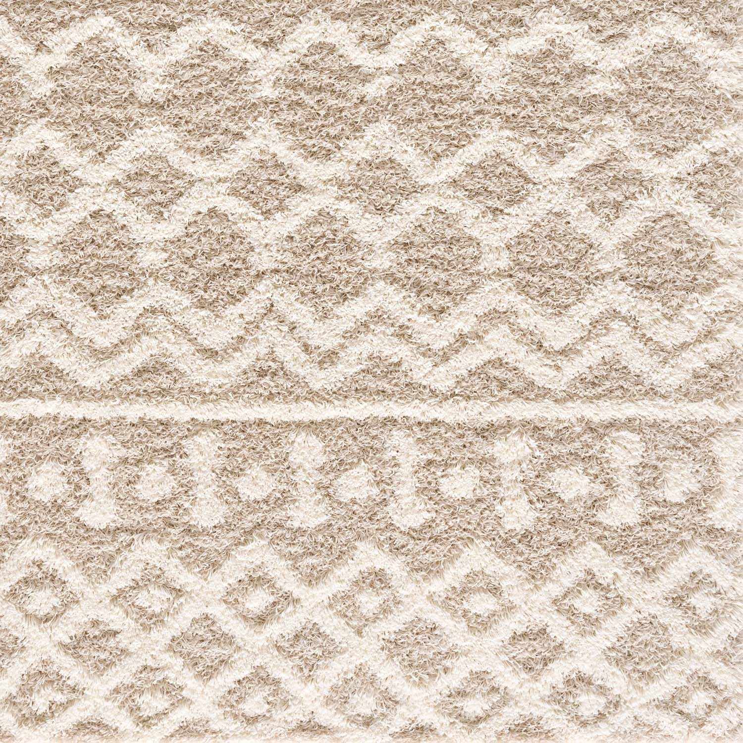 Creston Area Rug Plush Pile 100% Polypropylene Cream Beige