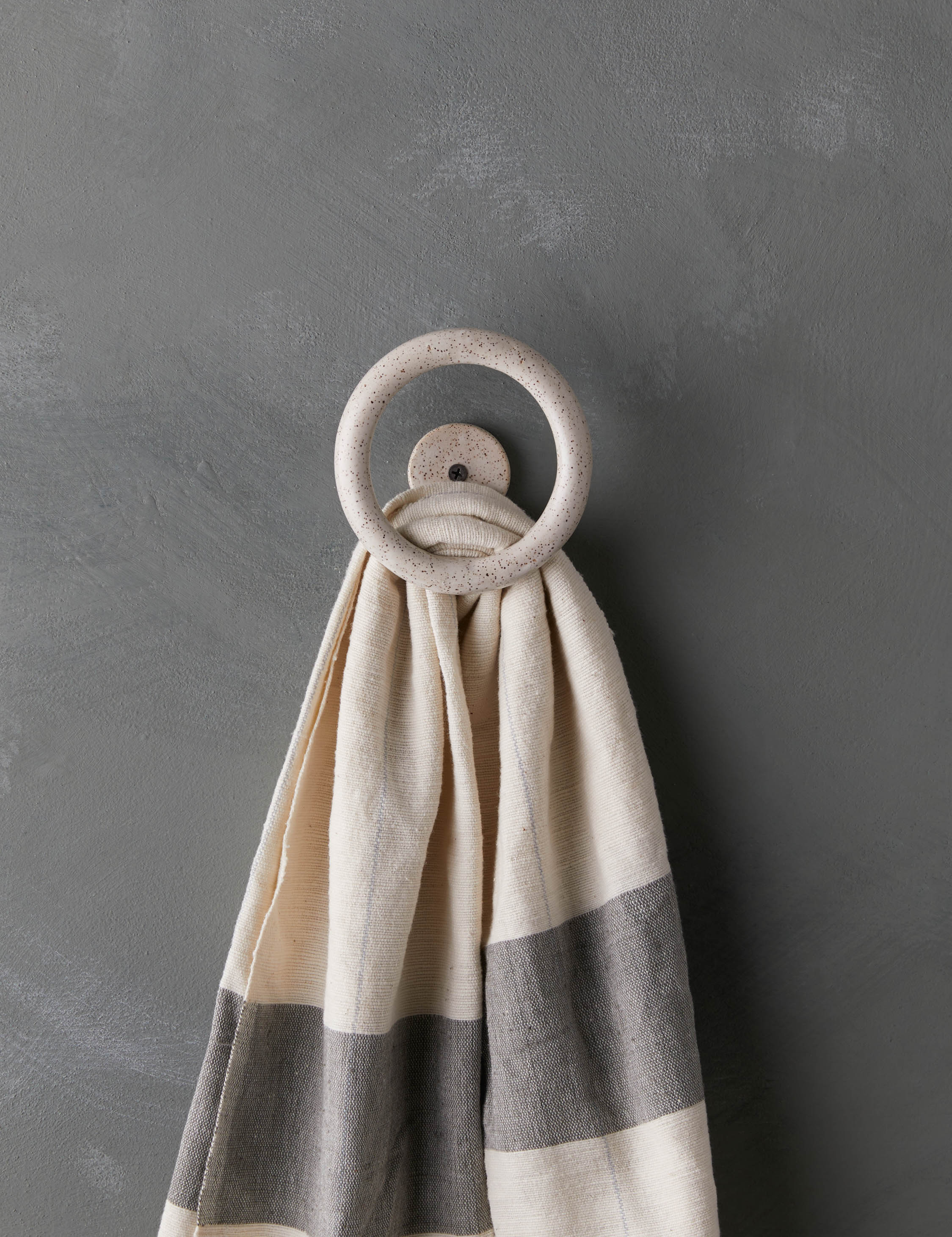 Bela Wall Hook | Handmade Circular Design, Artisan Texture