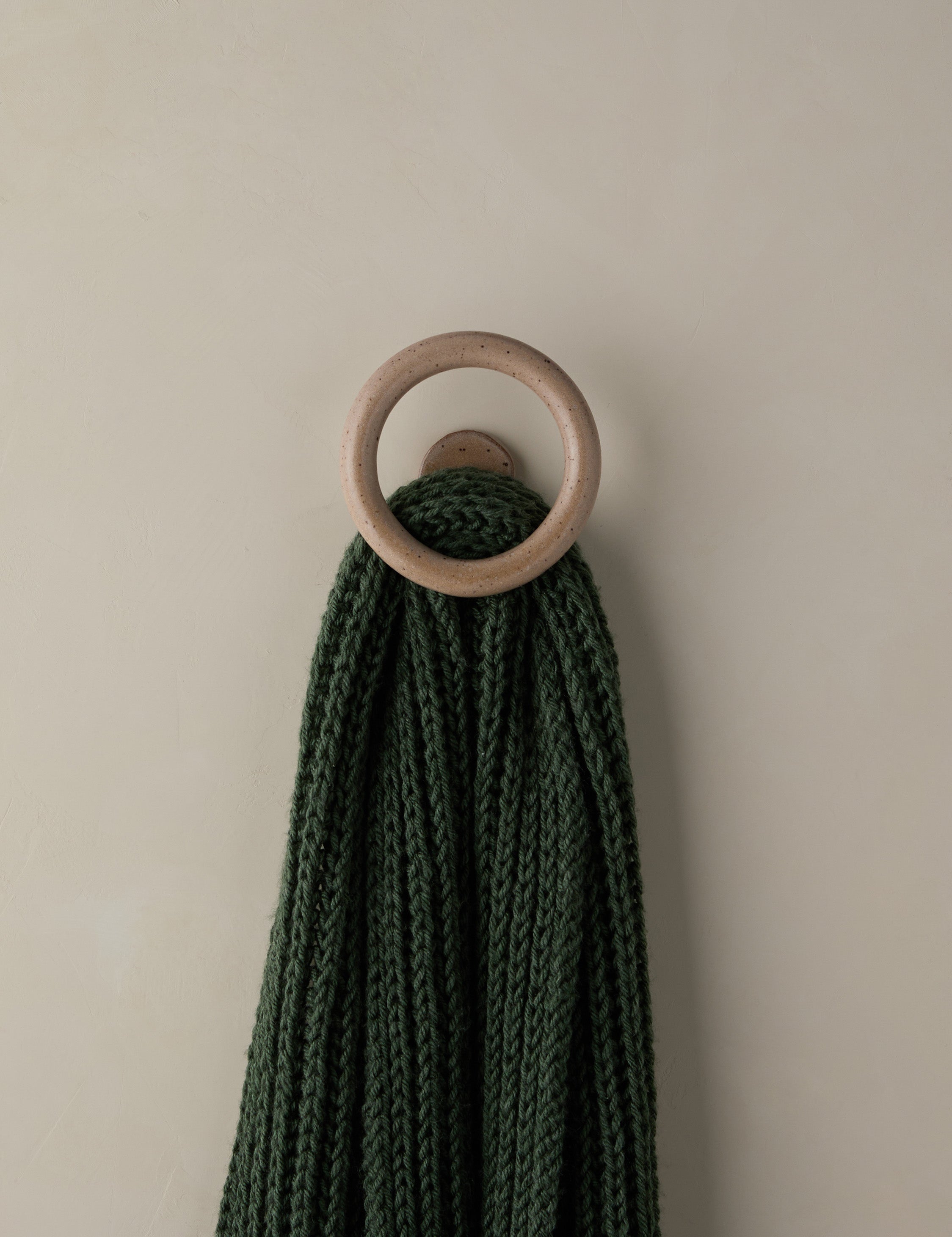 Bela Wall Hook | Handmade Circular Design, Artisan Texture