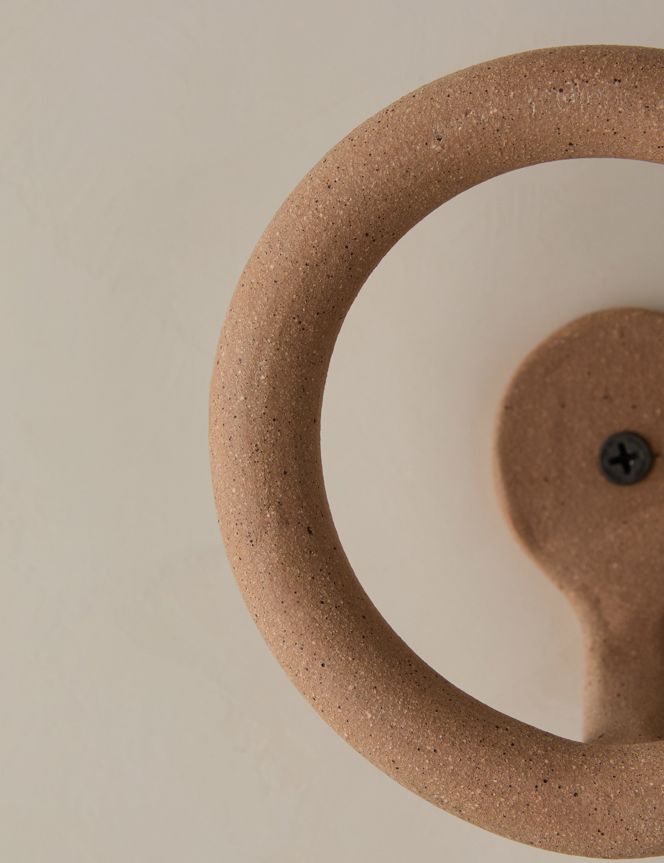 Bela Wall Hook | Handmade Circular Design, Artisan Texture