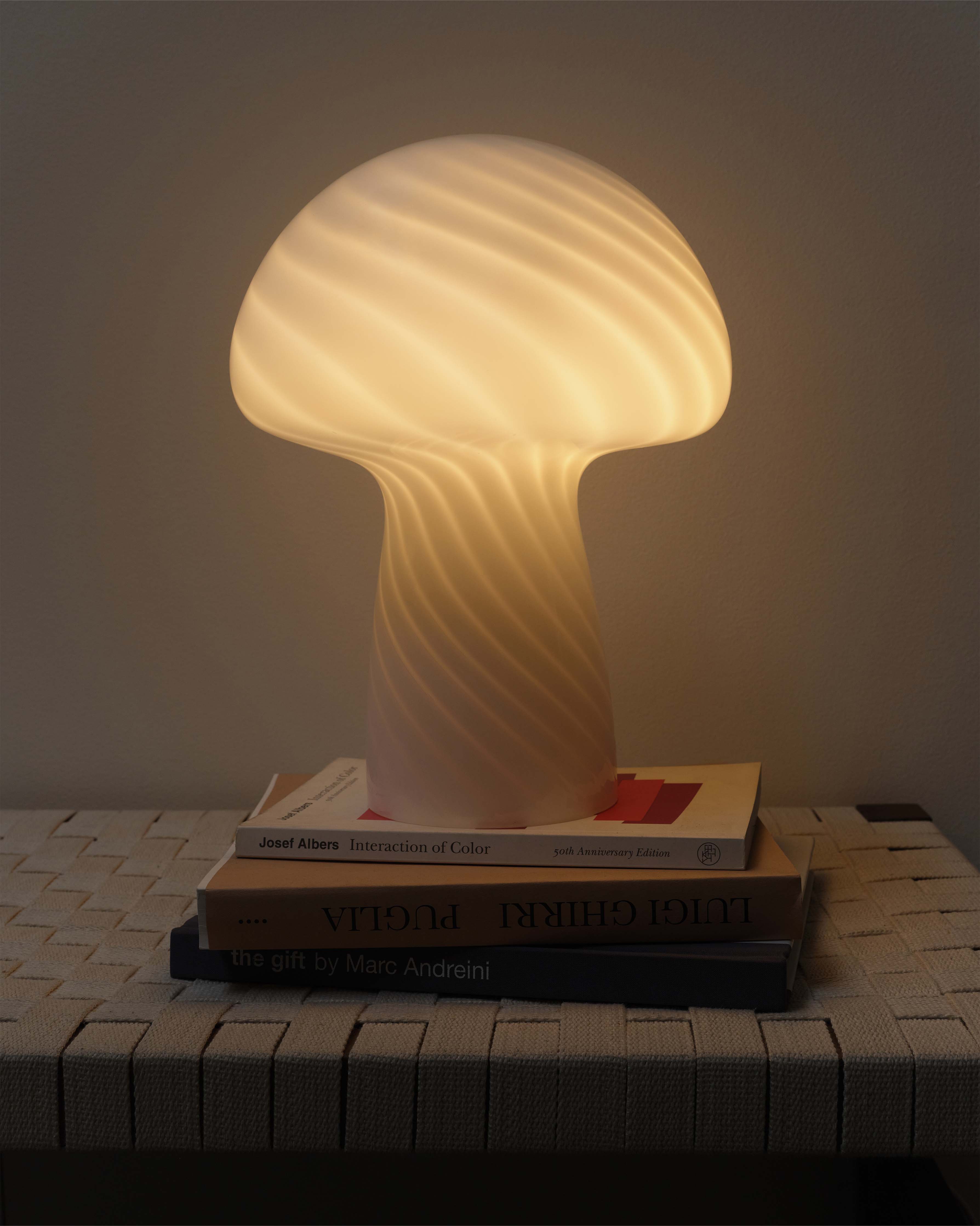 Mira Mushroom Table Lamp | Frosted Glass, Warm White Light