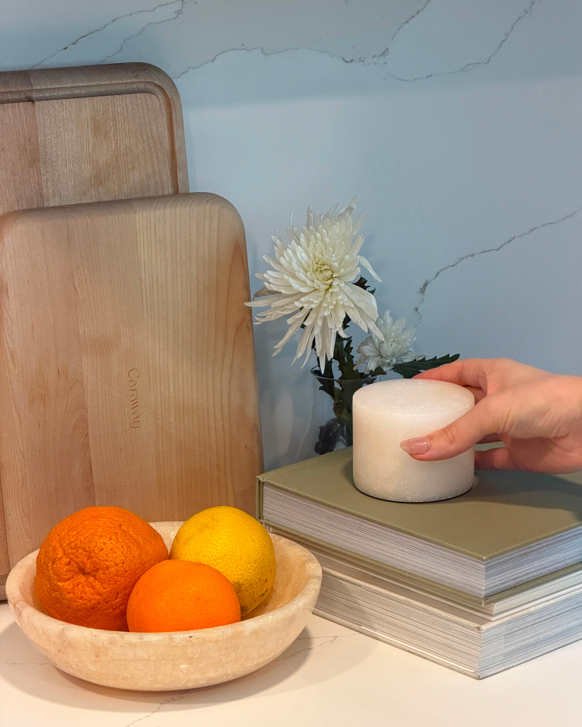 Rhea Portable Lamp | Natural Alabaster, Unique Design