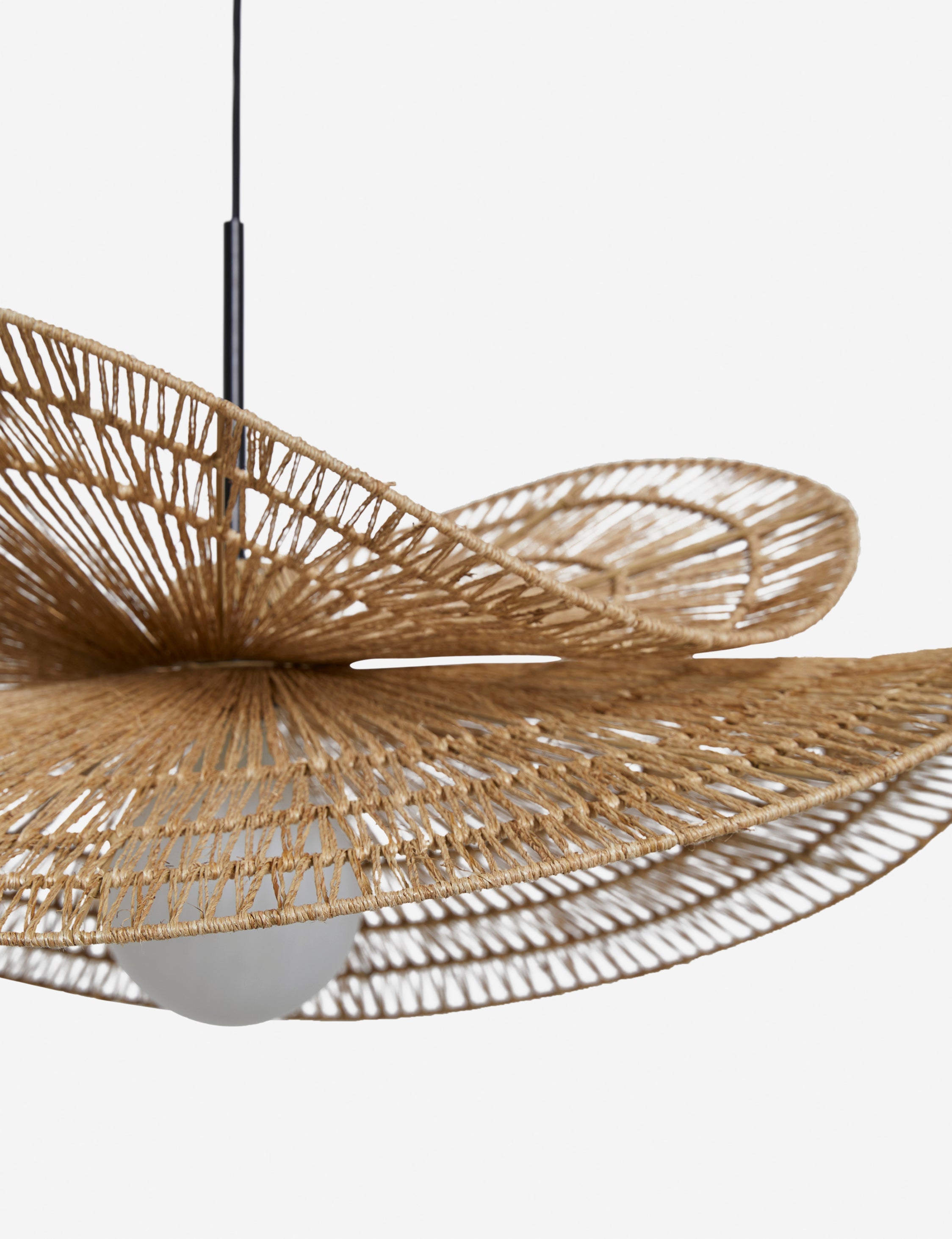 Vero Double Tier Pendant Light | Woven Jute Shades