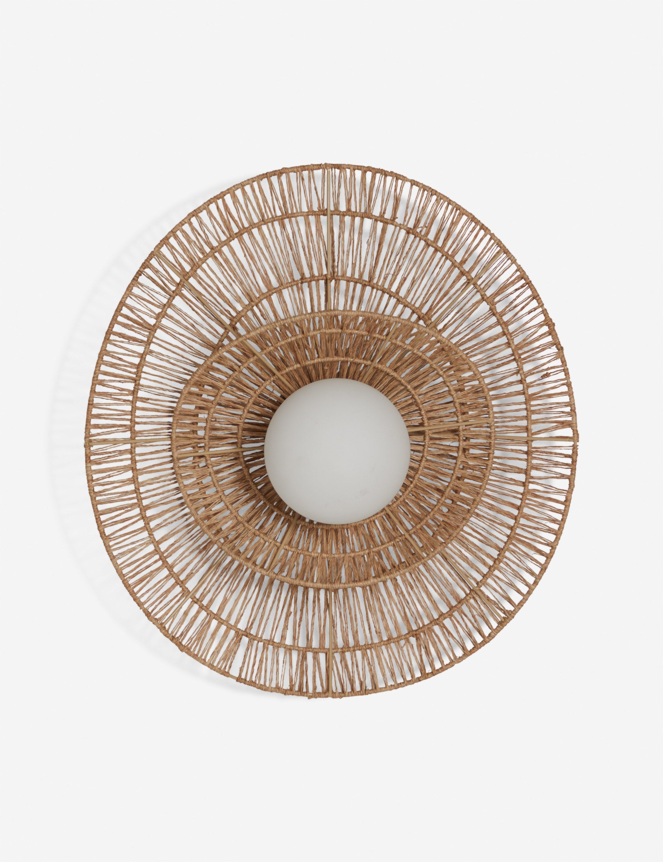 Vela Double Tier Sconce | Woven Jute Shades, Versatile Design