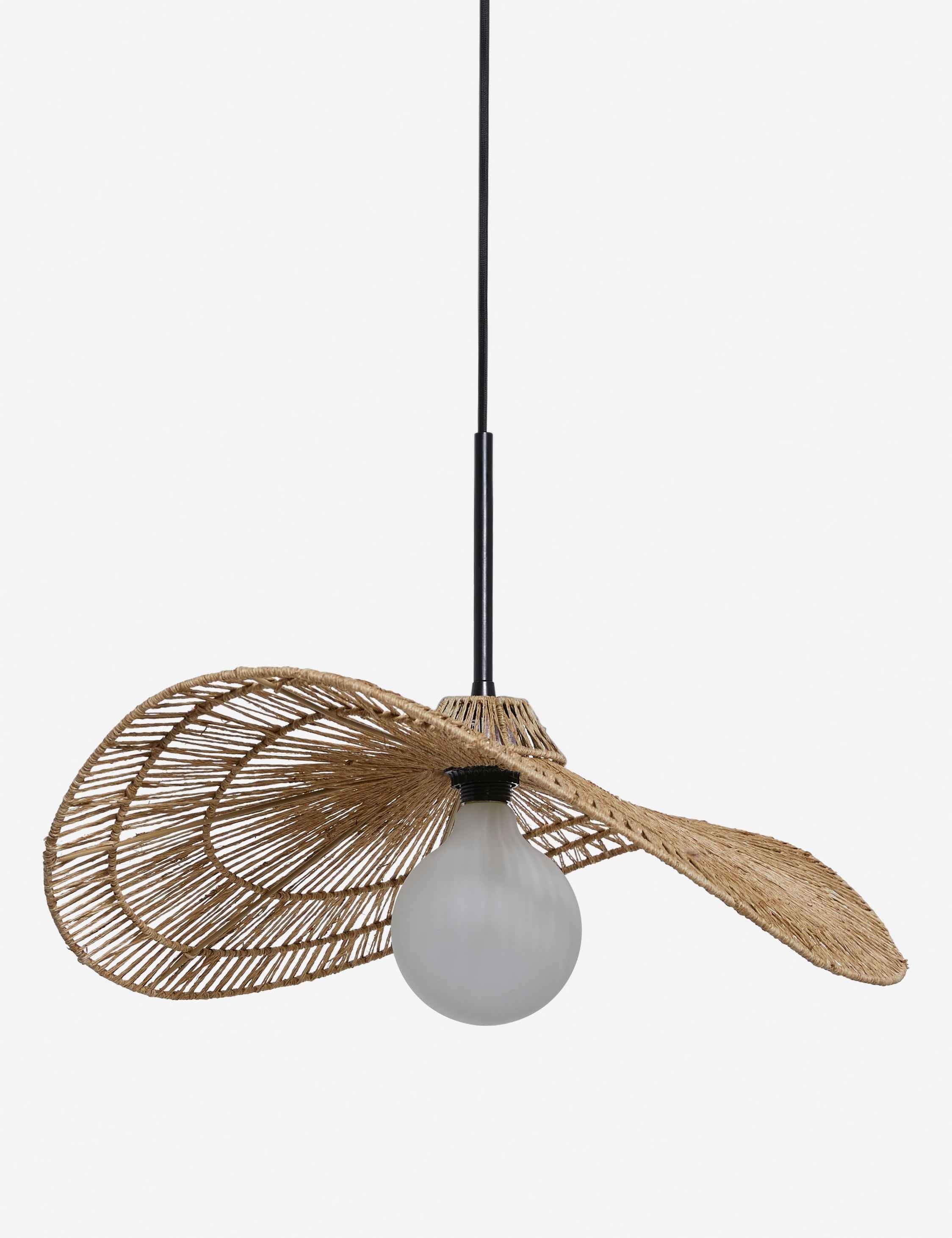 Vireo Pendant Light | Woven Jute Shade, Modern Design