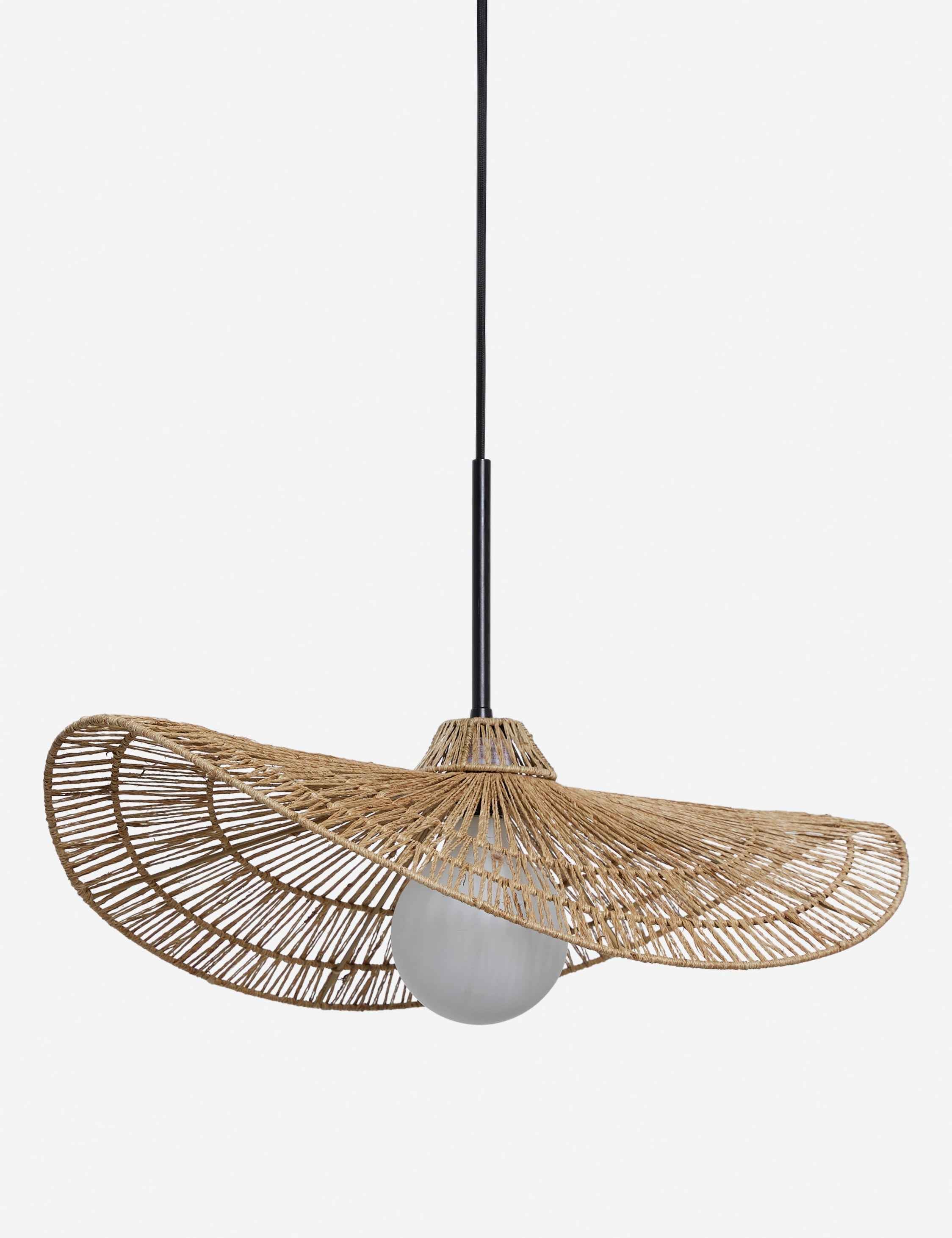 Vireo Pendant Light | Woven Jute Shade, Modern Design