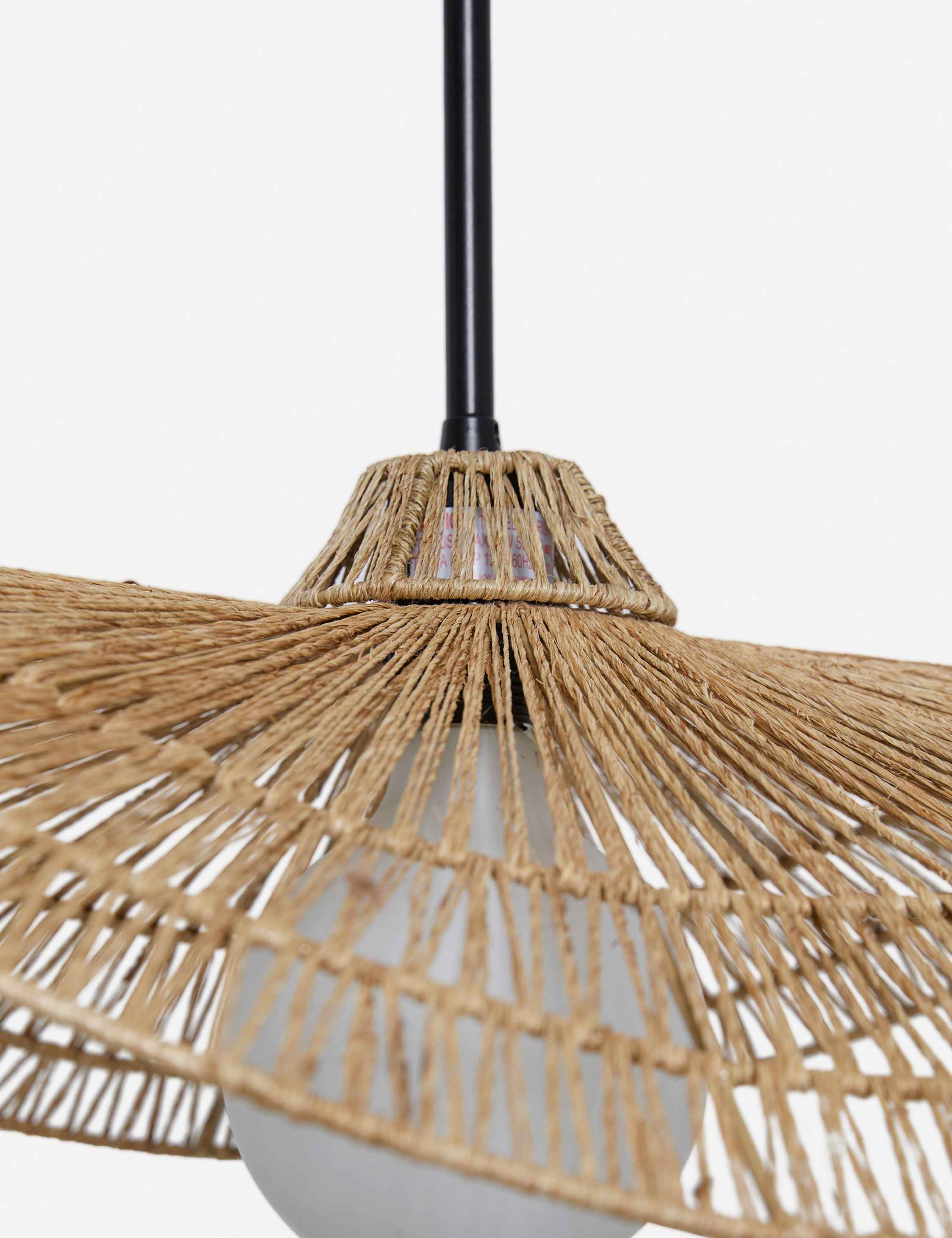 Vireo Pendant Light | Woven Jute Shade, Modern Design