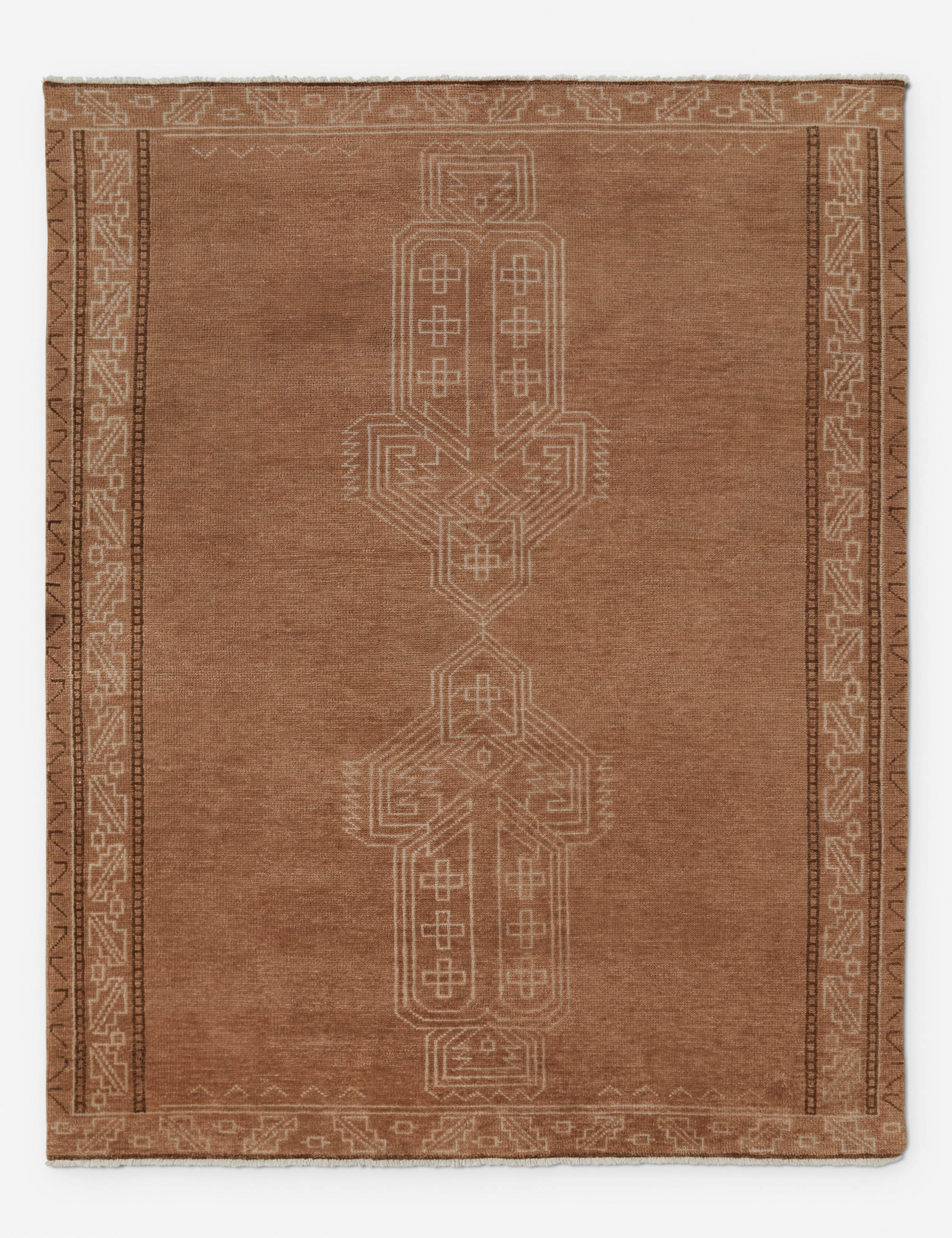 Vela Hand-Knotted Wool Rug | Vintage-Inspired, Mediterranean Design