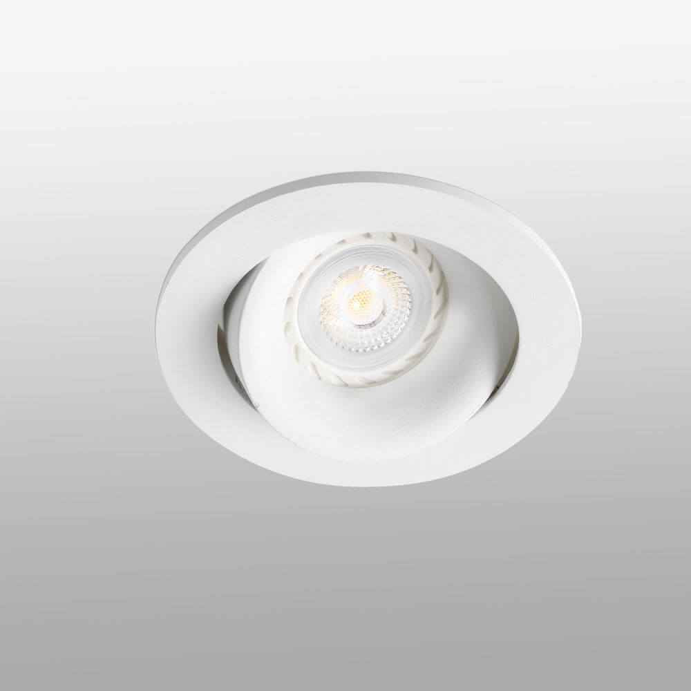 Aero Adjustable Recessed Lamp | GU10, Sleek White Finish