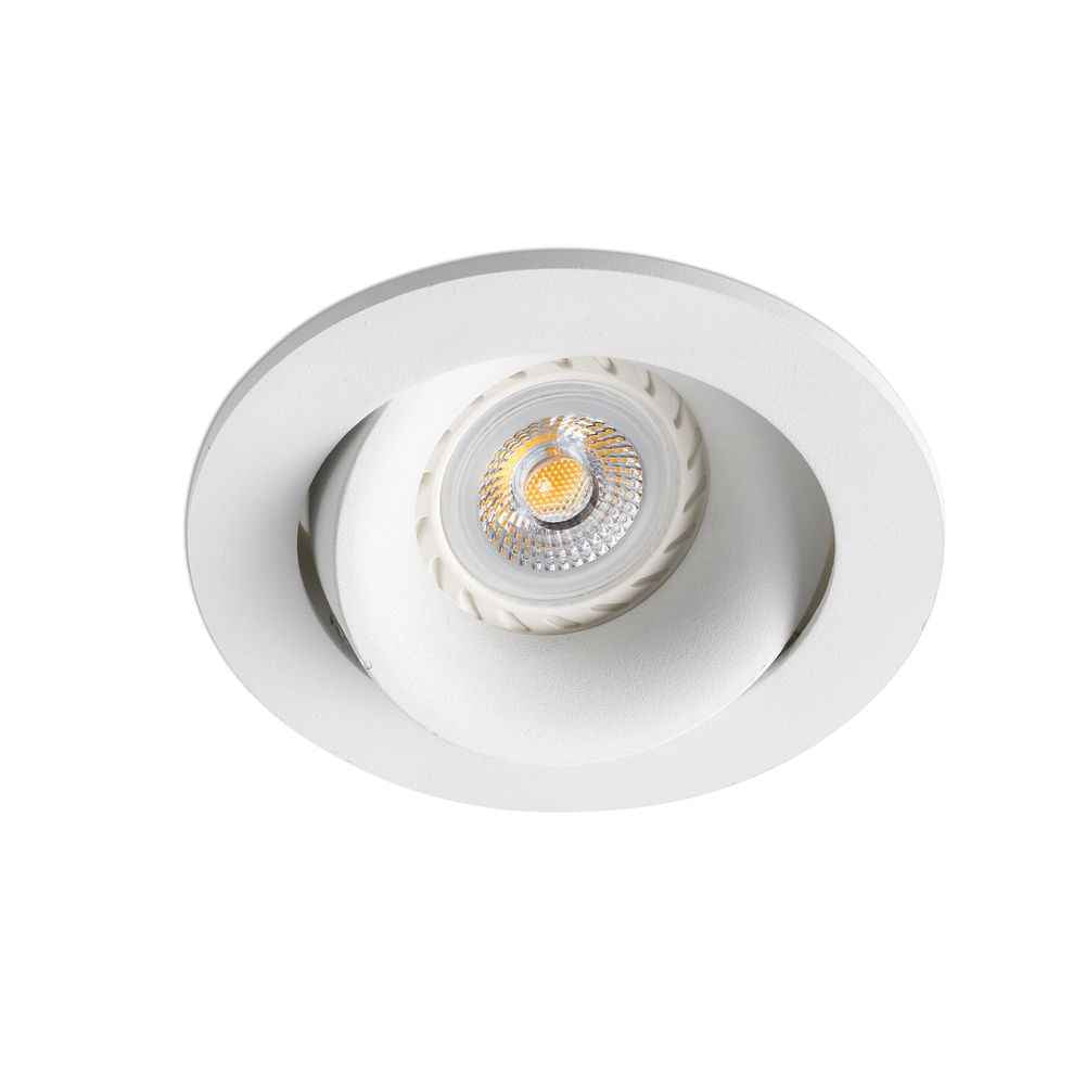 Aero Adjustable Recessed Lamp | GU10, Sleek White Finish
