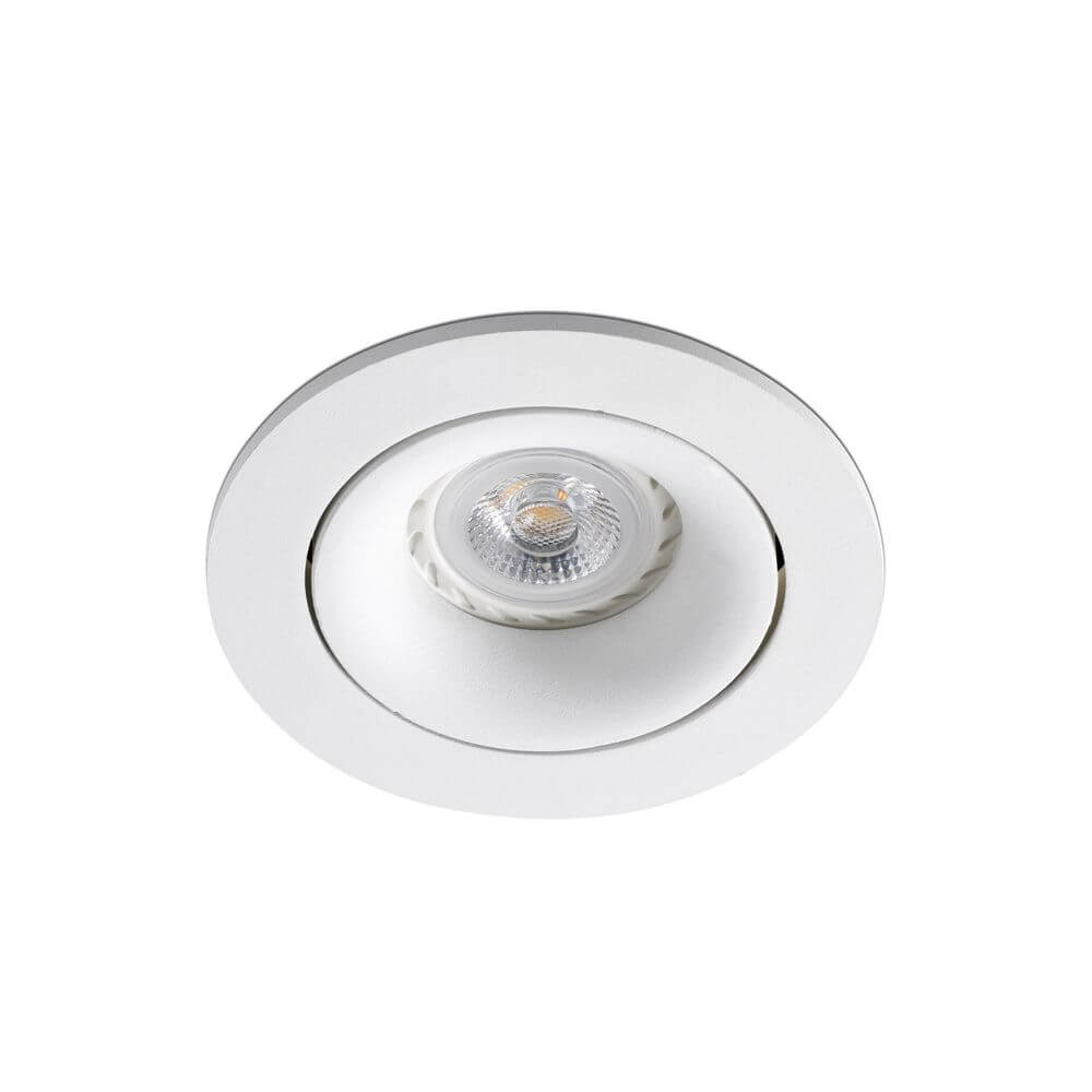 Aero Adjustable Recessed Lamp | GU10, Sleek White Finish