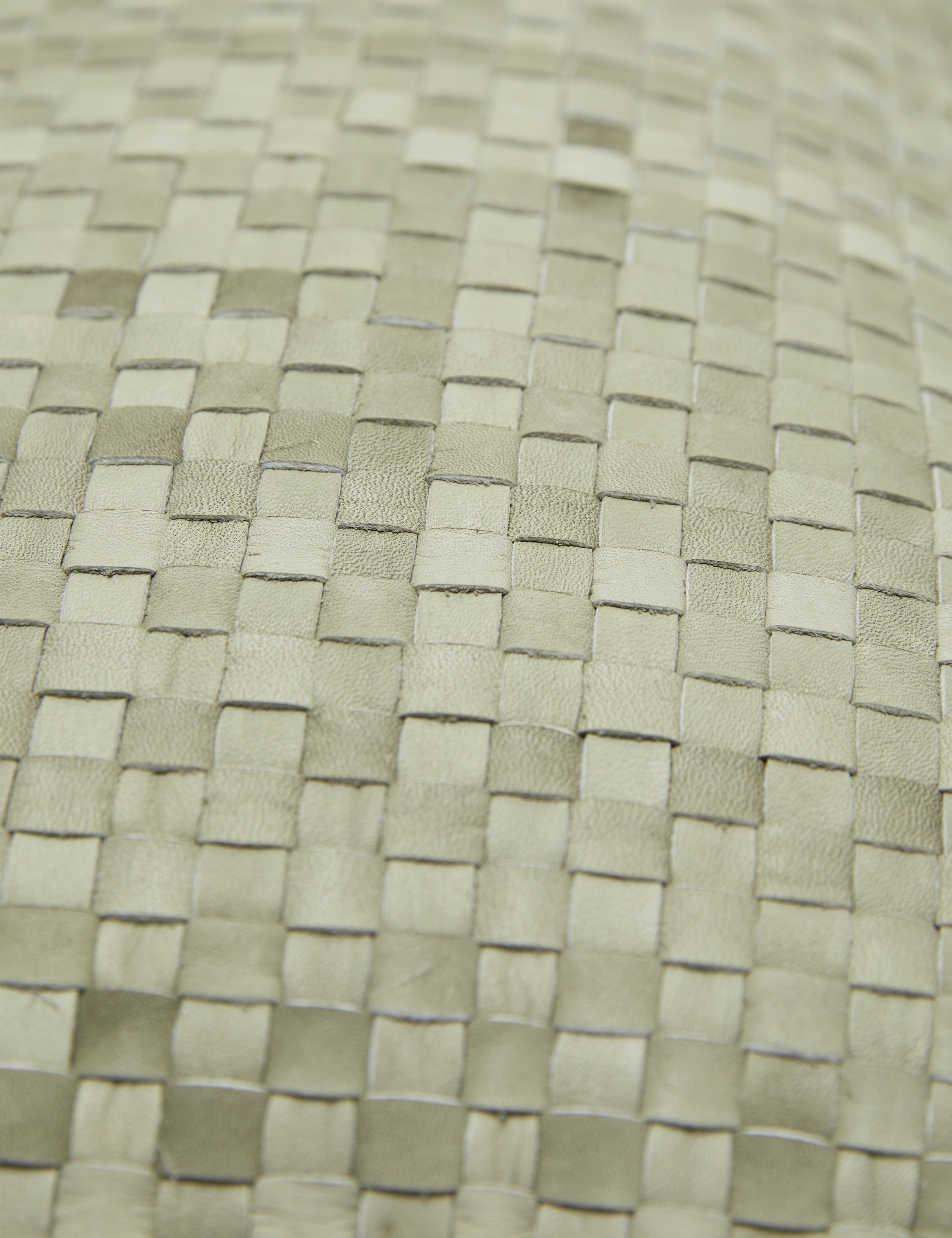 Vireo Leather Pillow | Handcrafted Basketweave Design