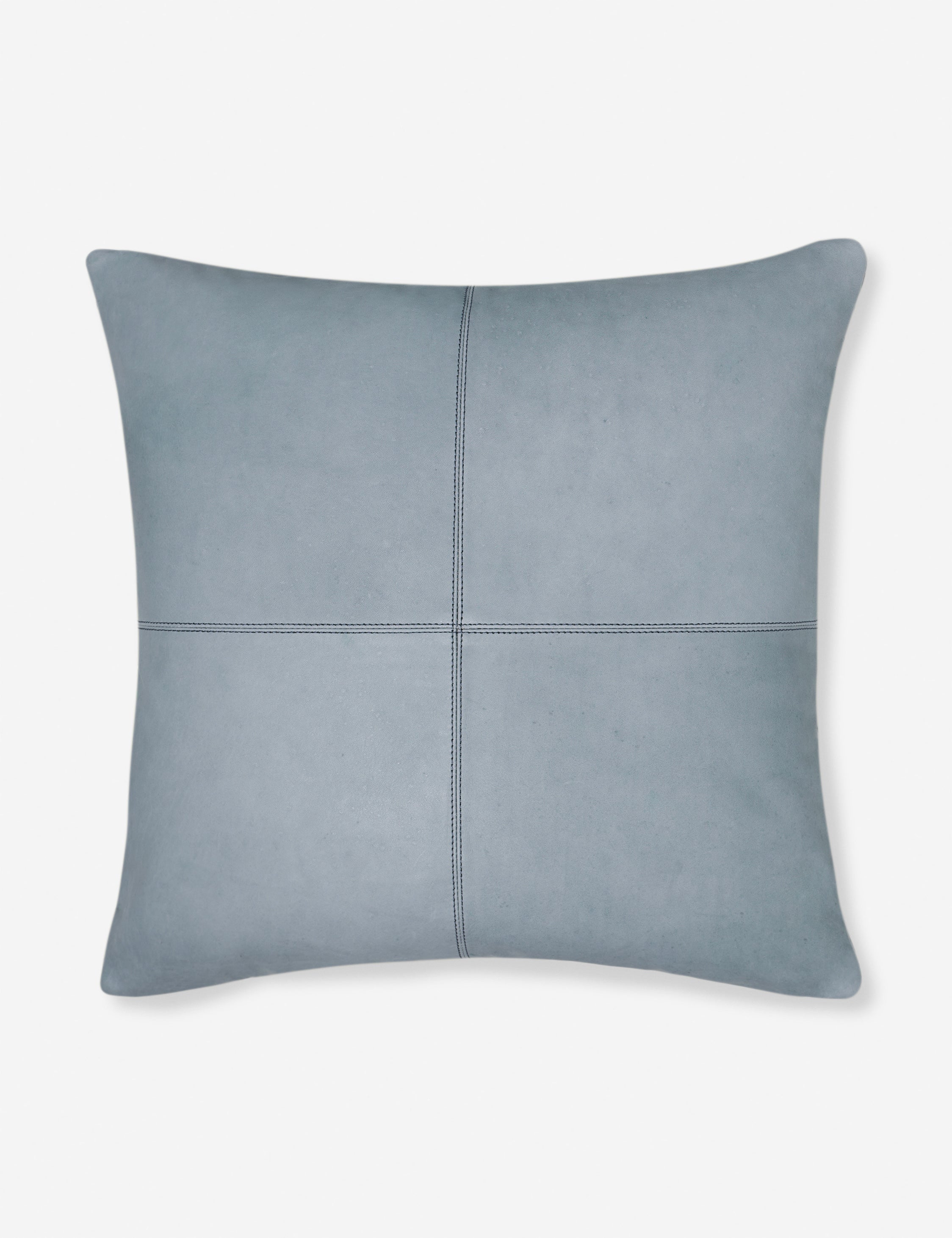 Vireo Leather Pillow | Handcrafted Basketweave Design