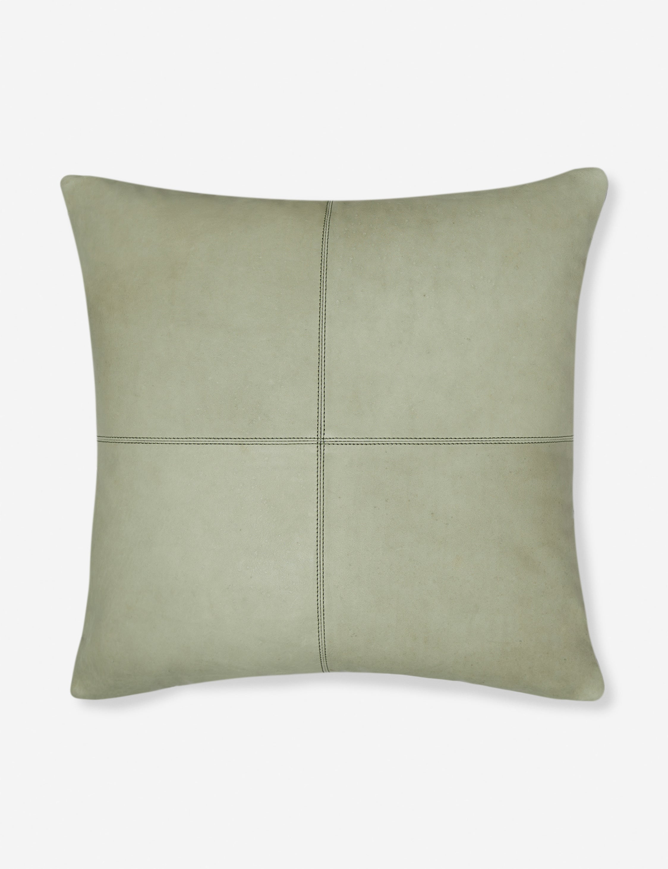 Vireo Leather Pillow | Handcrafted Basketweave Design