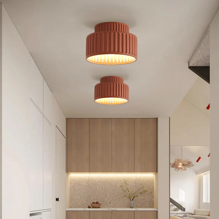 Bela Compacte Plafondlamp | Duurzaam Hars, Retro Ontwerp