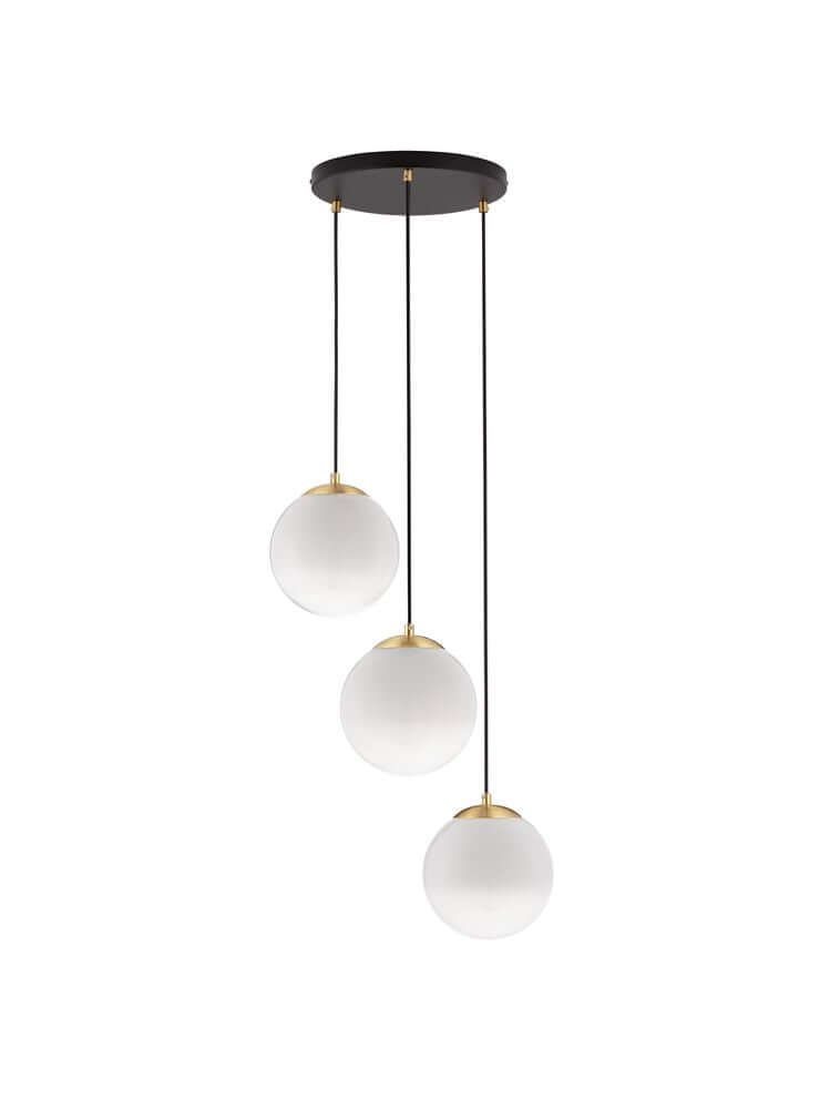 Vita Pendant Light | 3-Bulb Matte Opal Glass, Adjustable Height
