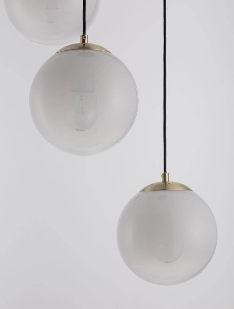 Vita Pendant Light | 3-Bulb Matte Opal Glass, Adjustable Height