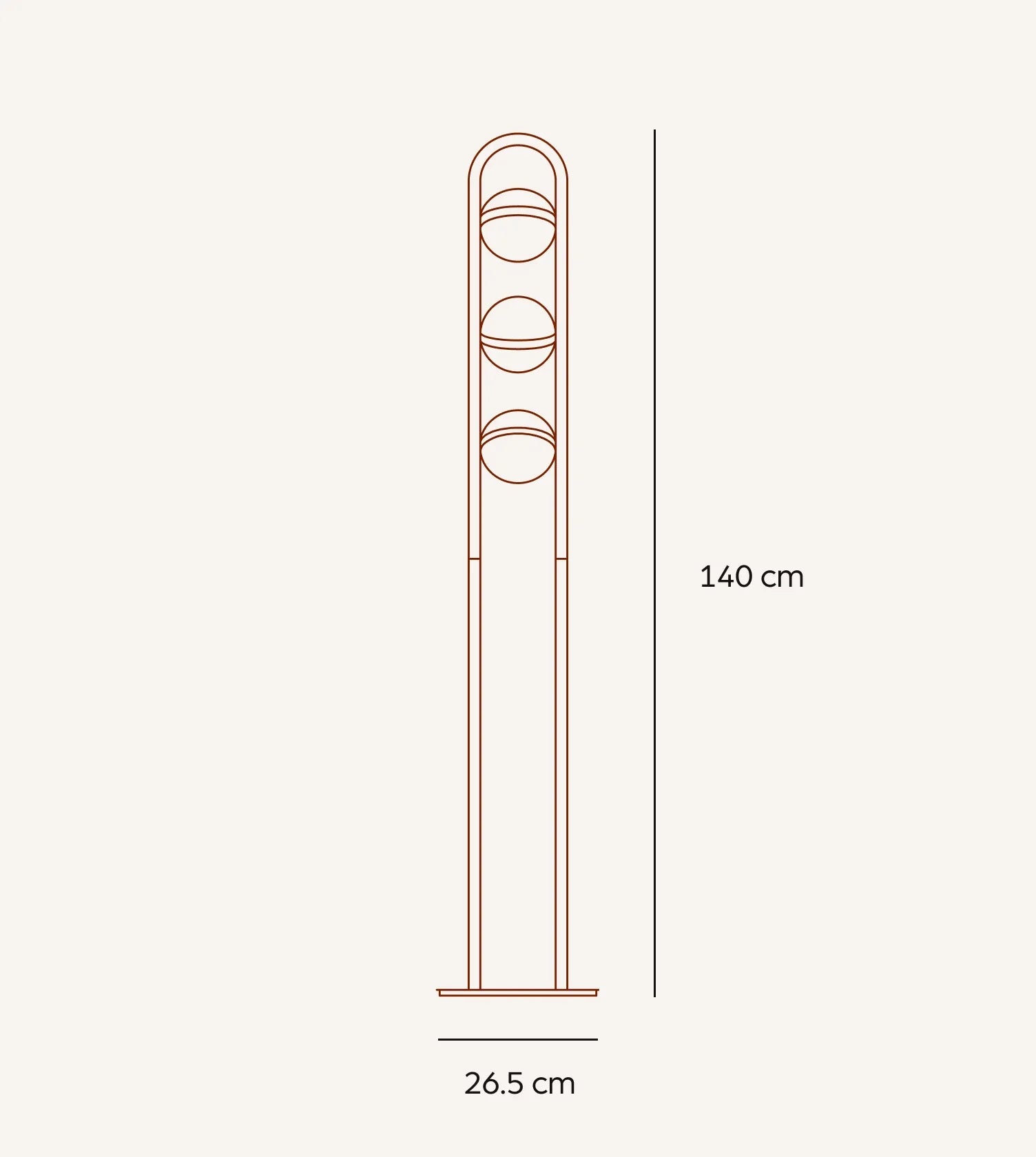 Viro LED Floor Lamp | Floating Glass Spheres, Dimming Function