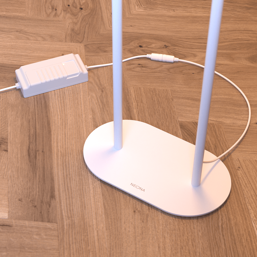 Viro LED Floor Lamp | Floating Glass Spheres, Dimming Function