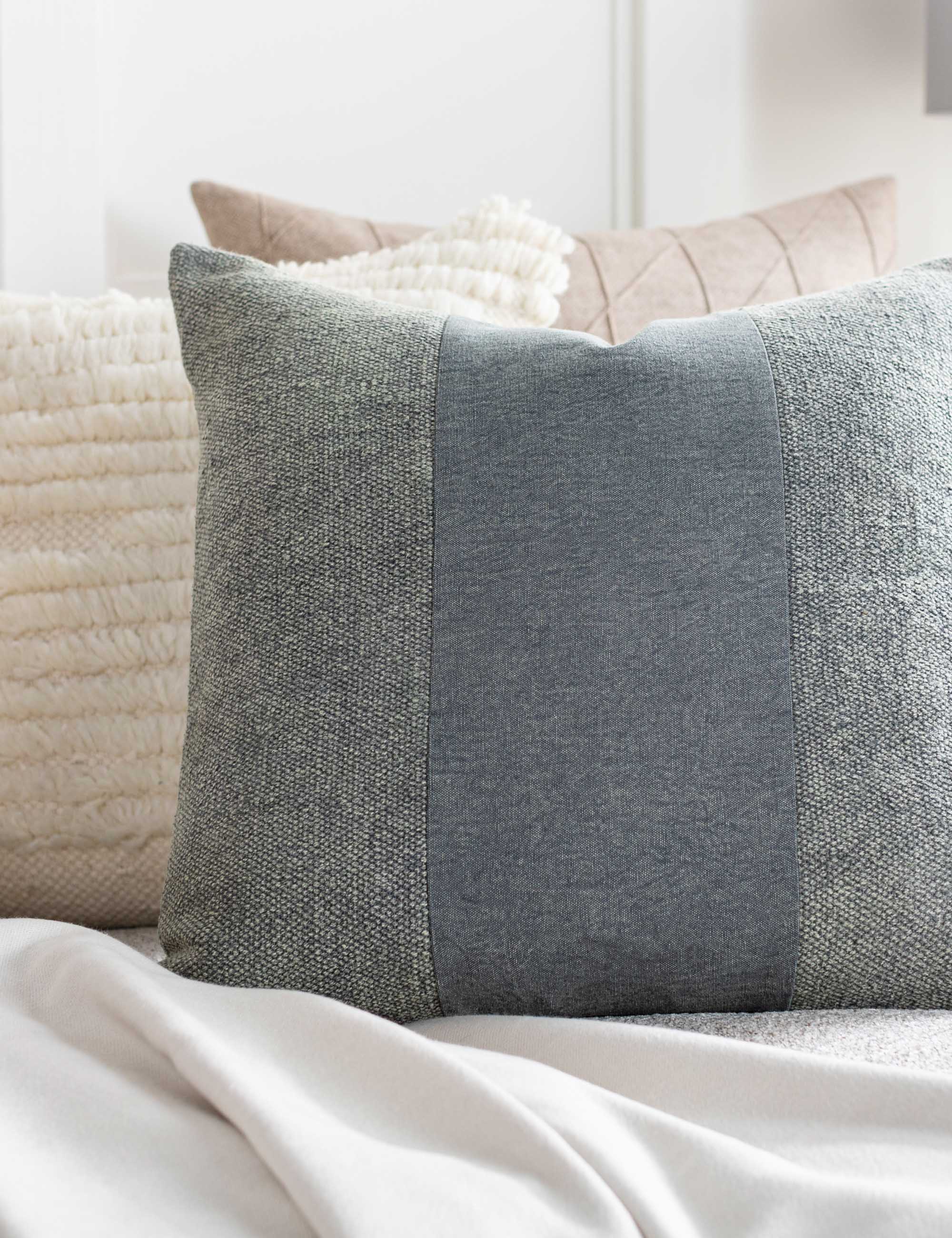 Ava Accent Pillow | Handwoven Stripe Design