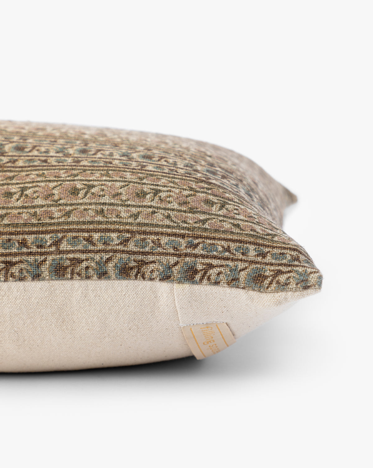 Wren Pillow Cover  Hand Block-Printed Linen