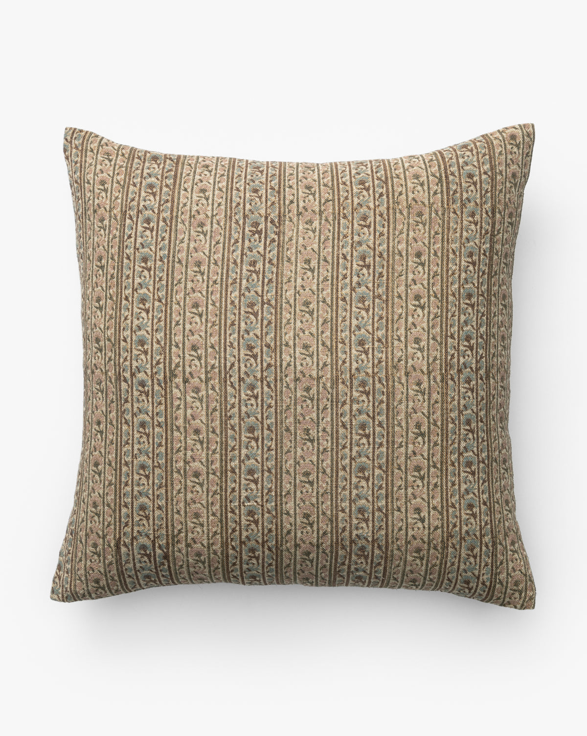 Wren Pillow Cover  Hand Block-Printed Linen