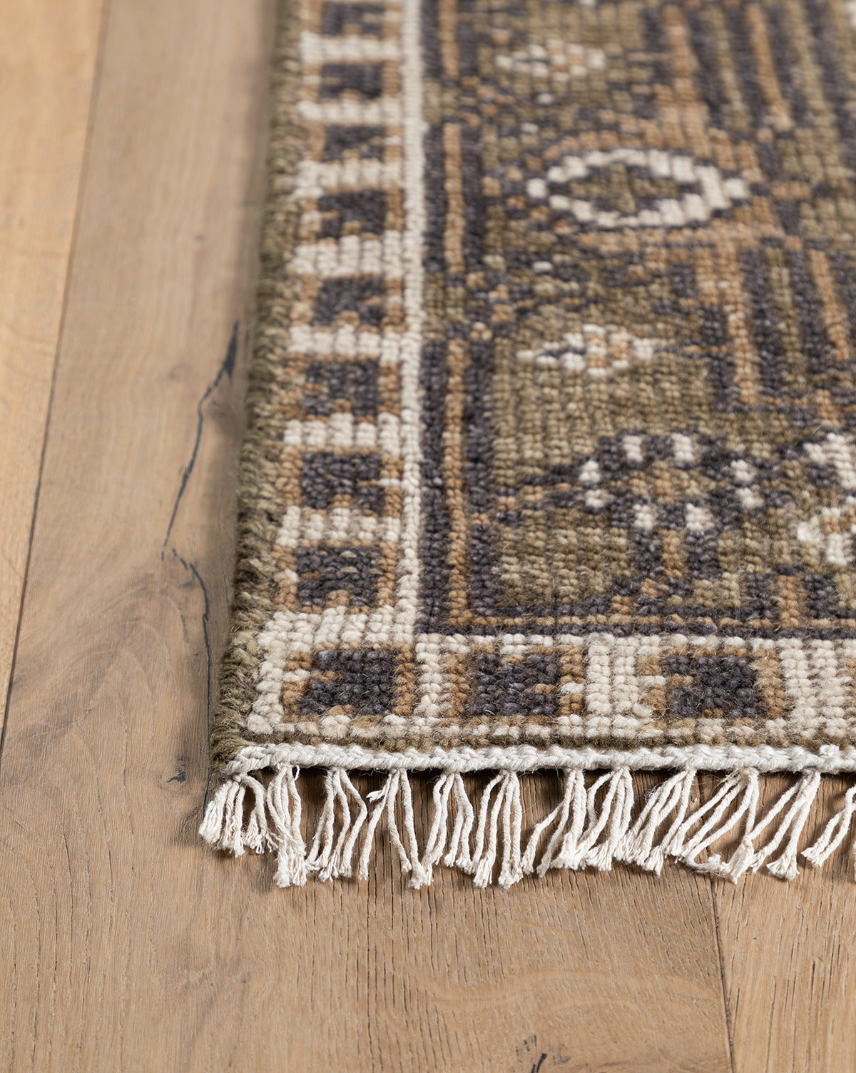 Bramble Hand-Knotted Rug  100% Wool, Artisan Design
