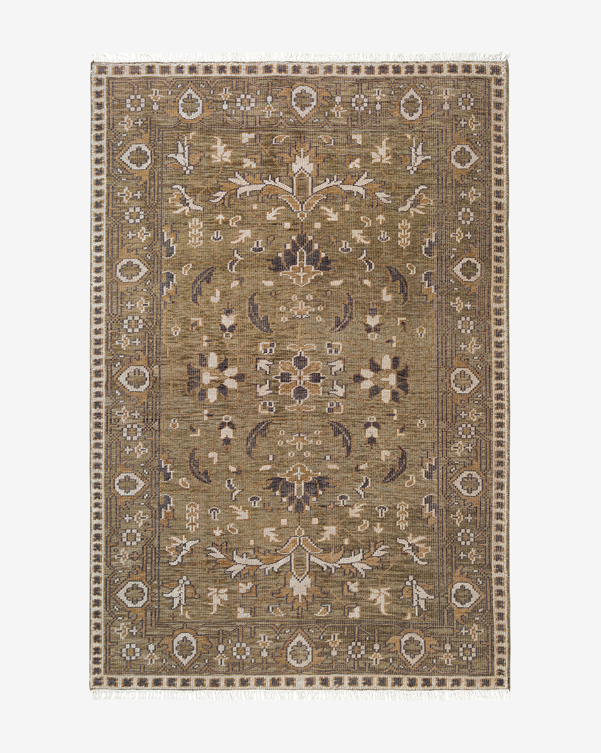 Bramble Hand-Knotted Rug  100% Wool, Artisan Design