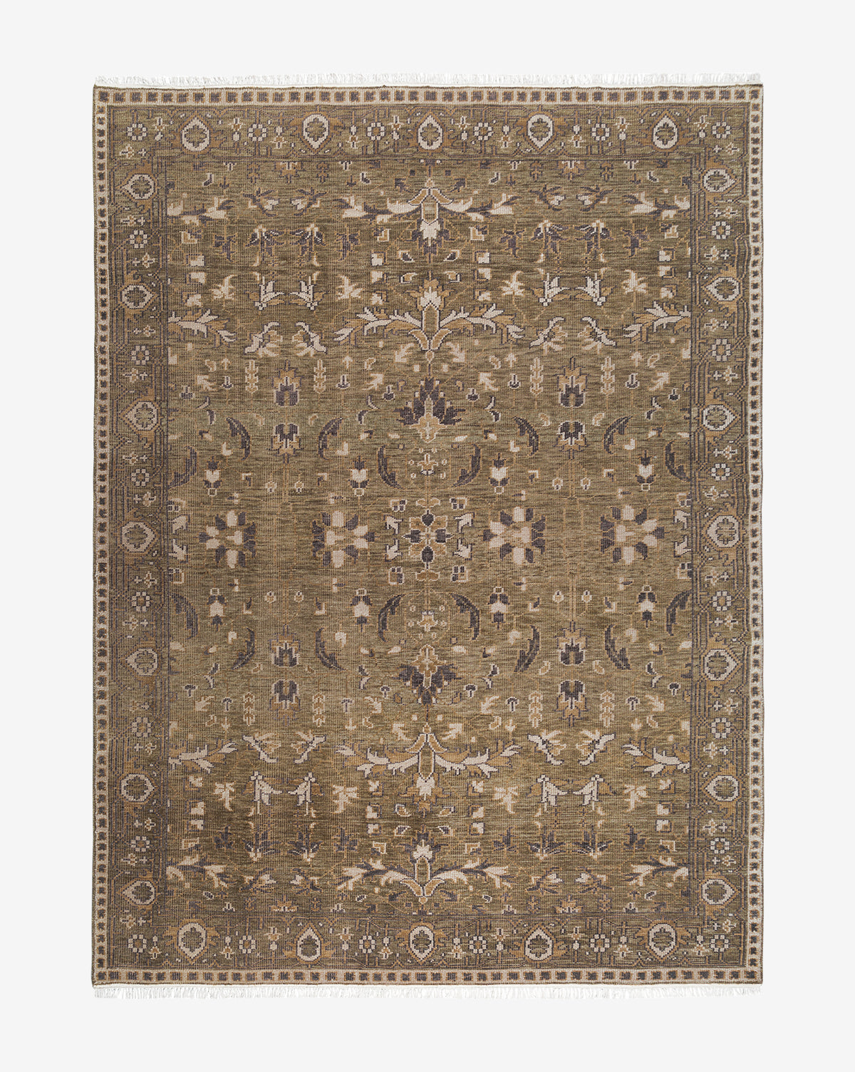 Bramble Hand-Knotted Rug  100% Wool, Artisan Design