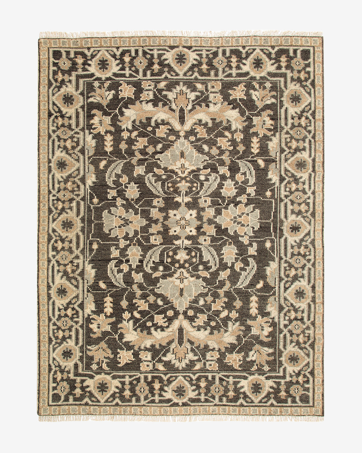 Bramble Hand-Knotted Rug  100% Wool, Artisan Design