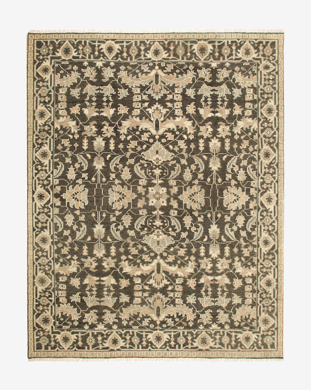 Bramble Hand-Knotted Rug  100% Wool, Artisan Design