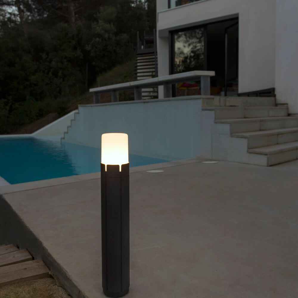 Brix Path Light | IP65 Dark Gray, 63cm Height