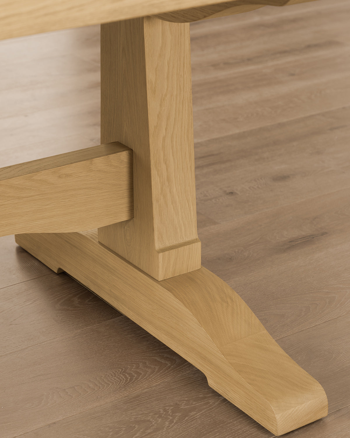 Vireo Dining Table  Oak with Heritage White Finish