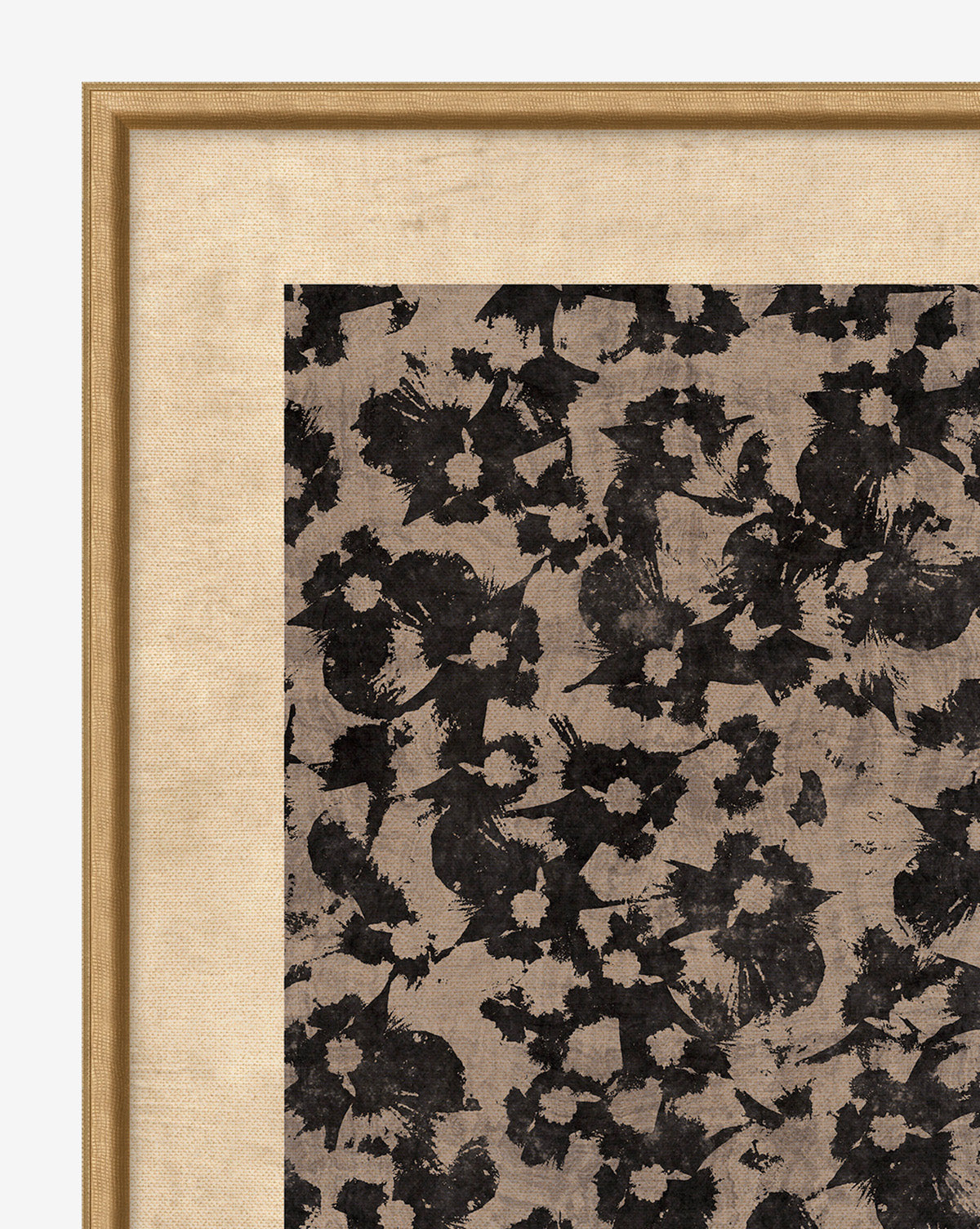 Bela Giclee Print  Botanical Canvas Art in Gold Frame