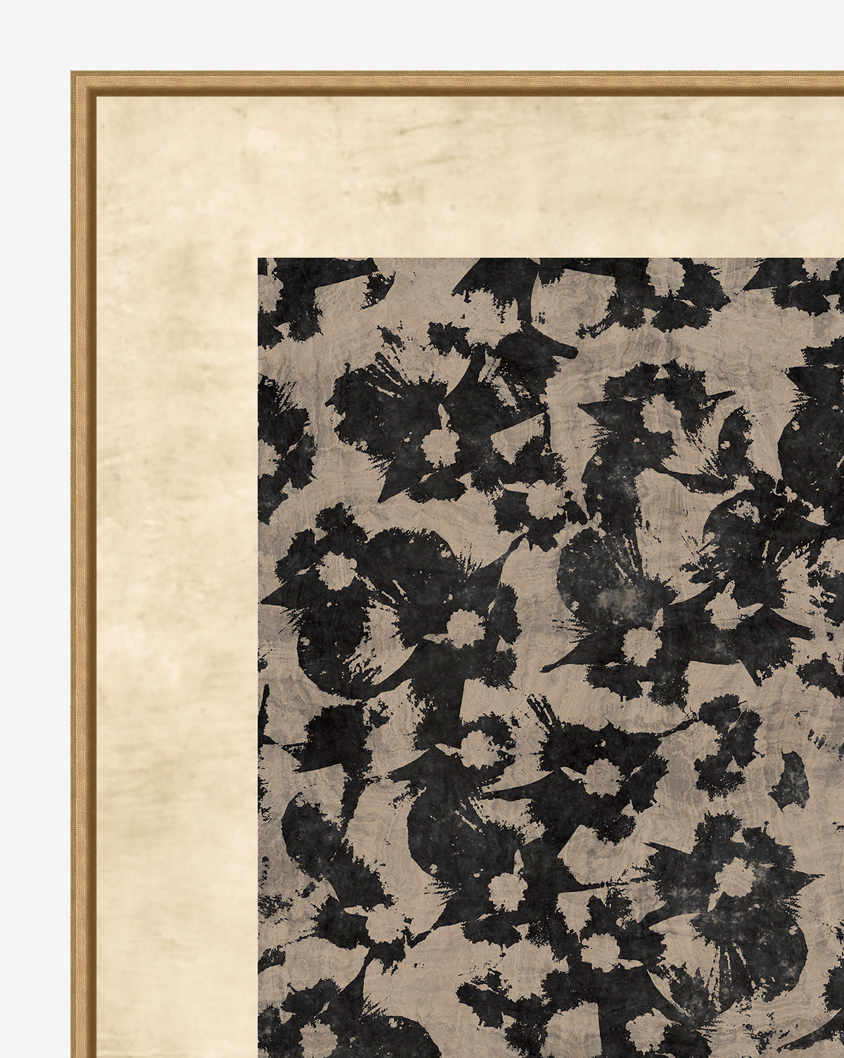 Bela Giclee Print  Botanical Canvas Art in Gold Frame