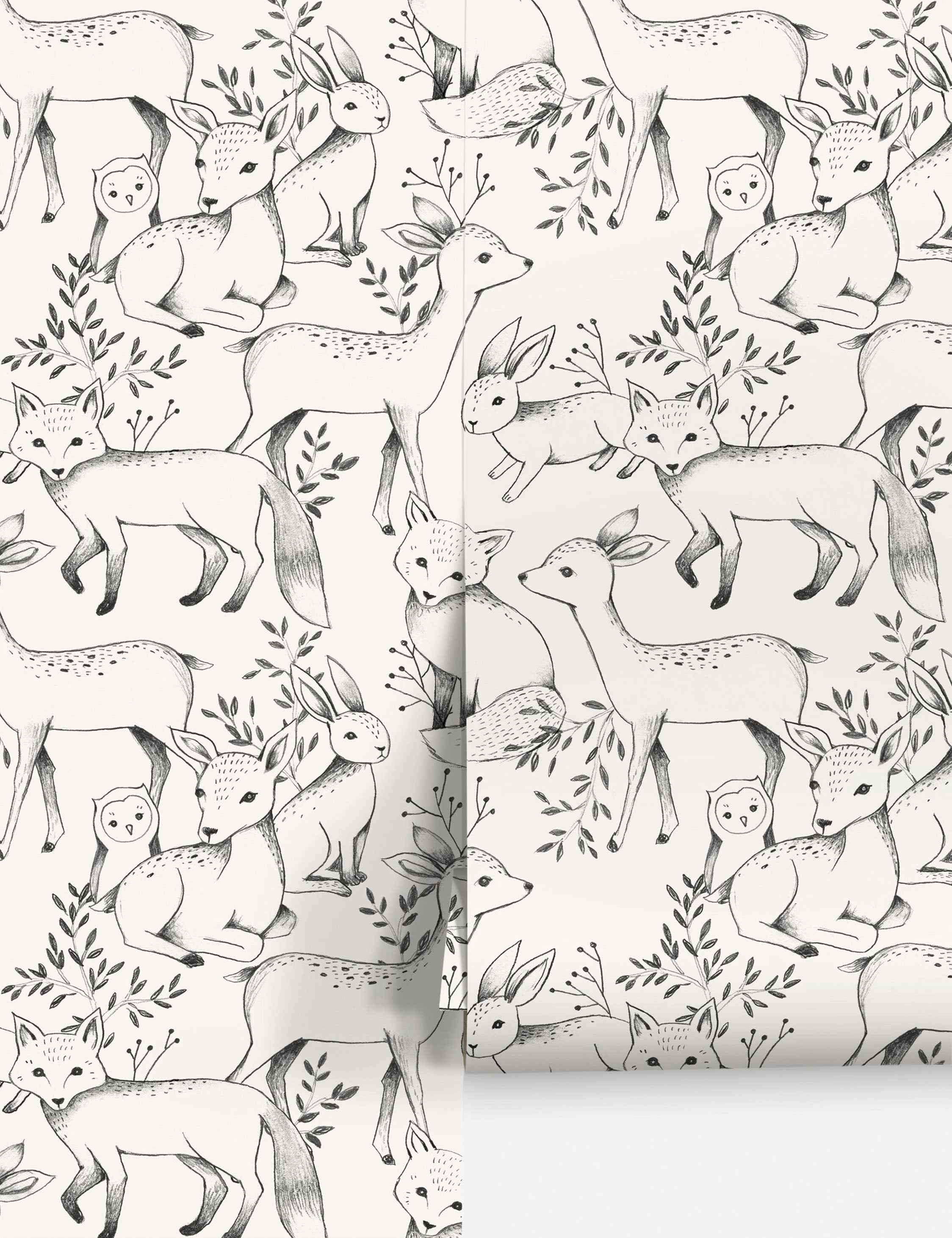Woodland Wallpaper by Rylee + Cru