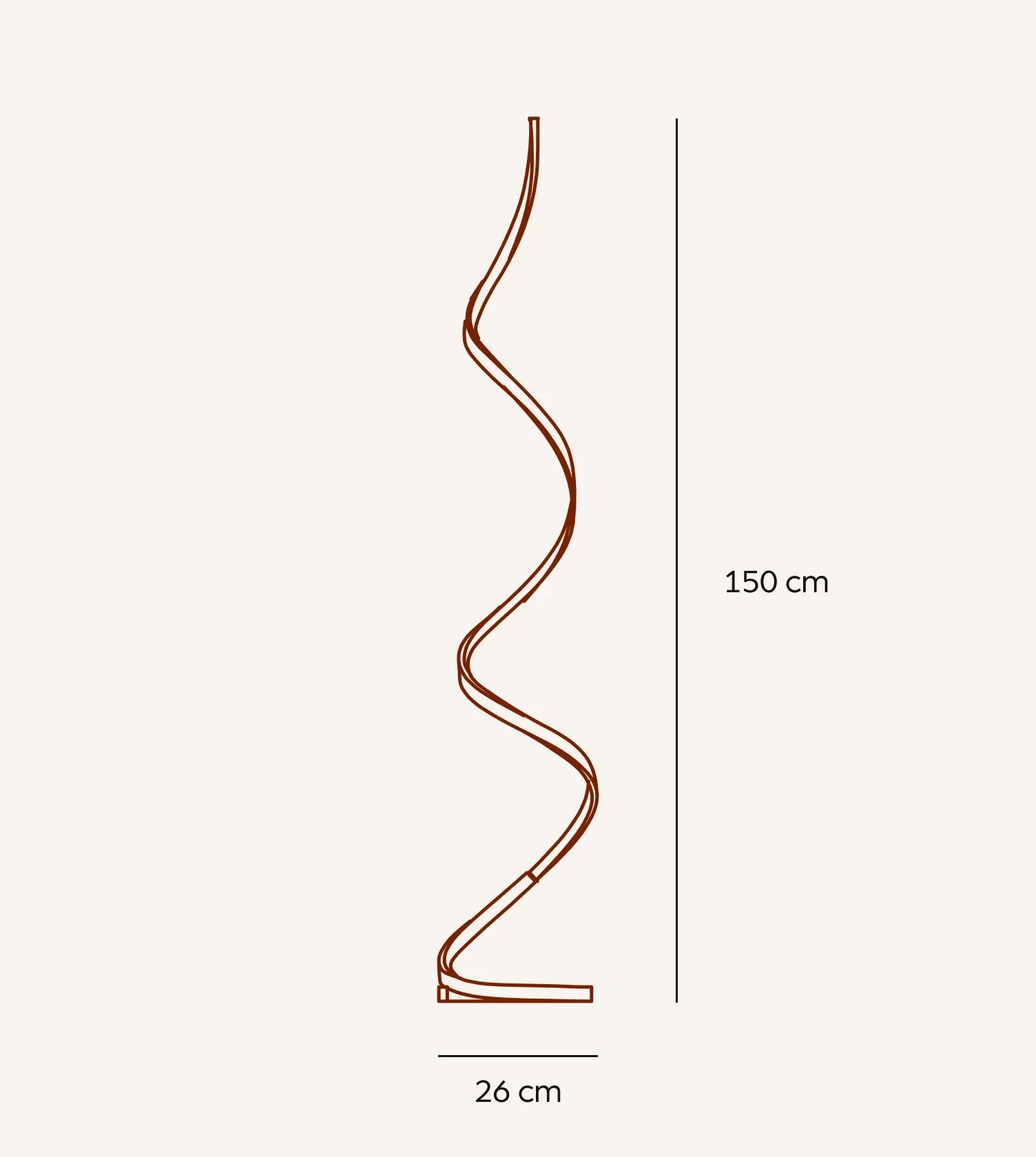 Wynd LED Floor Lamp | Twisted Minimalist Design, Dimming Function