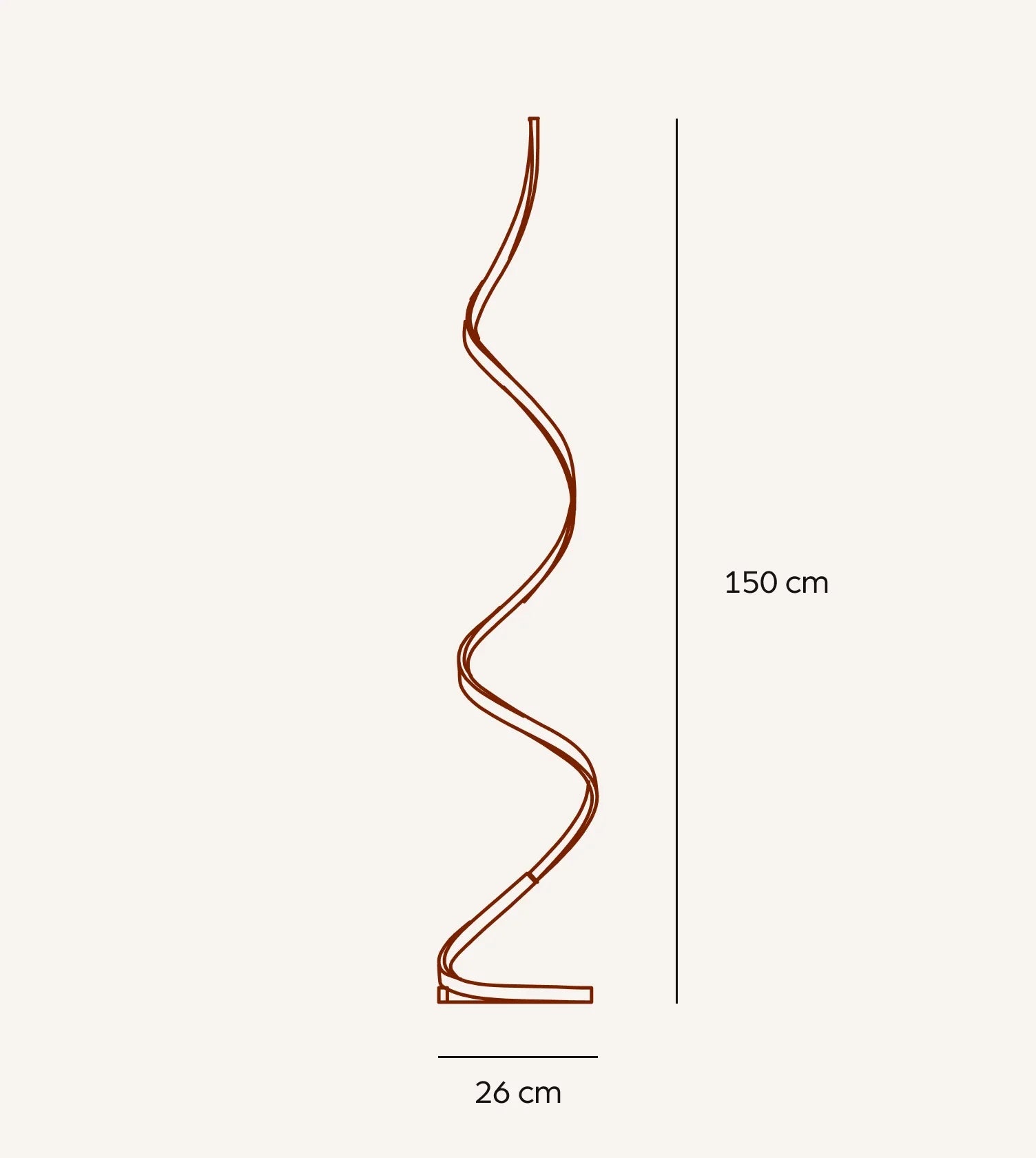 Wynd LED Floor Lamp | Twisted Minimalist Design, Dimming Function