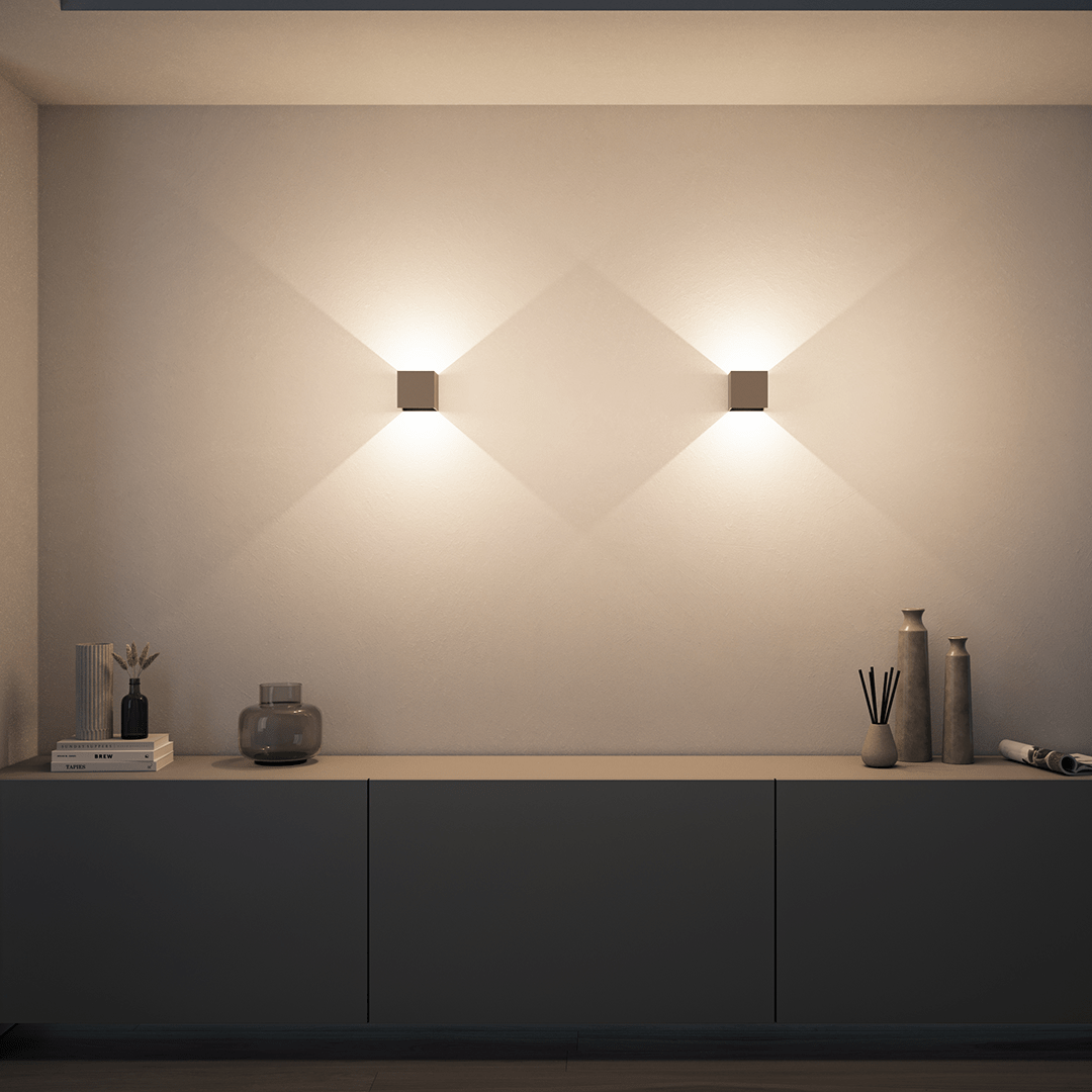 Xeno LED Wall Light | Adjustable Flaps, Warm White Light