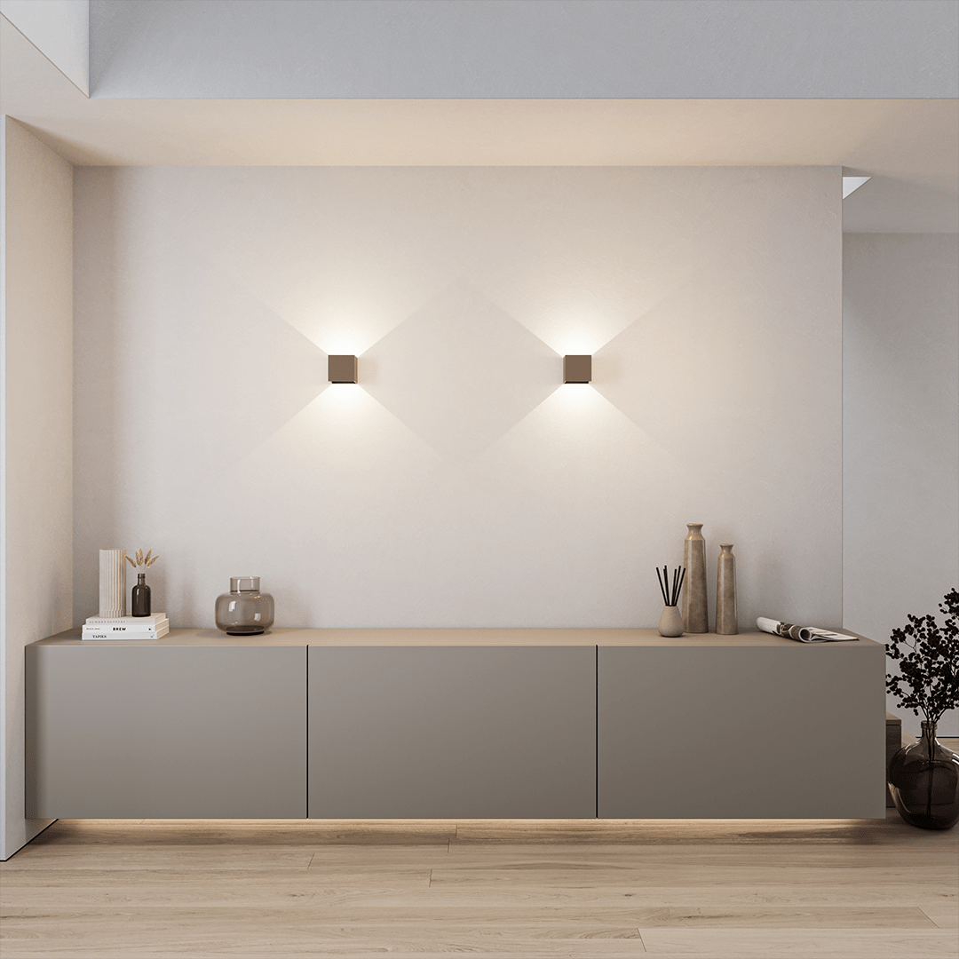 Xeno LED Wall Light | Adjustable Flaps, Warm White Light